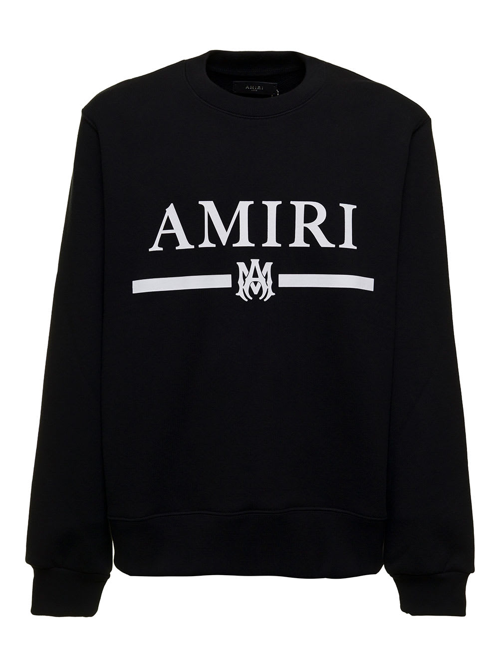 Amiri Mans Black Cotton Sweatshirt With Logo Print