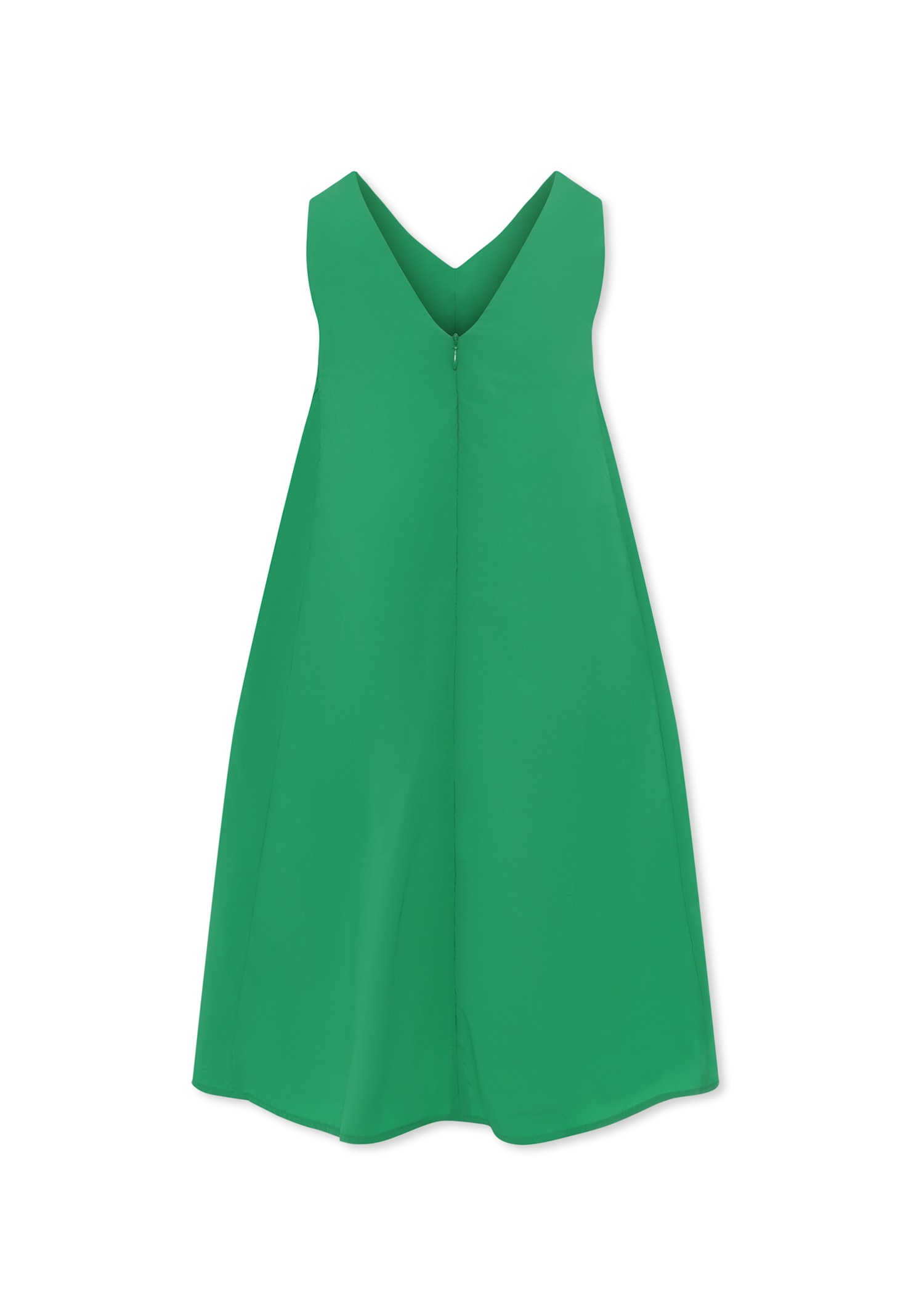 Dkny Green Sleeveless Dress For Girl With Logo In Green