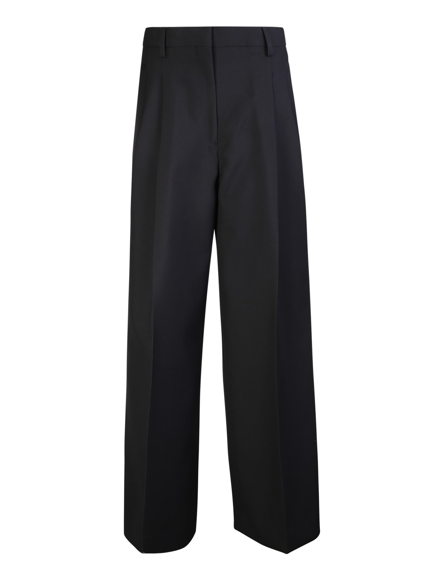 Shop Burberry Madge Tailored Trousers In Black