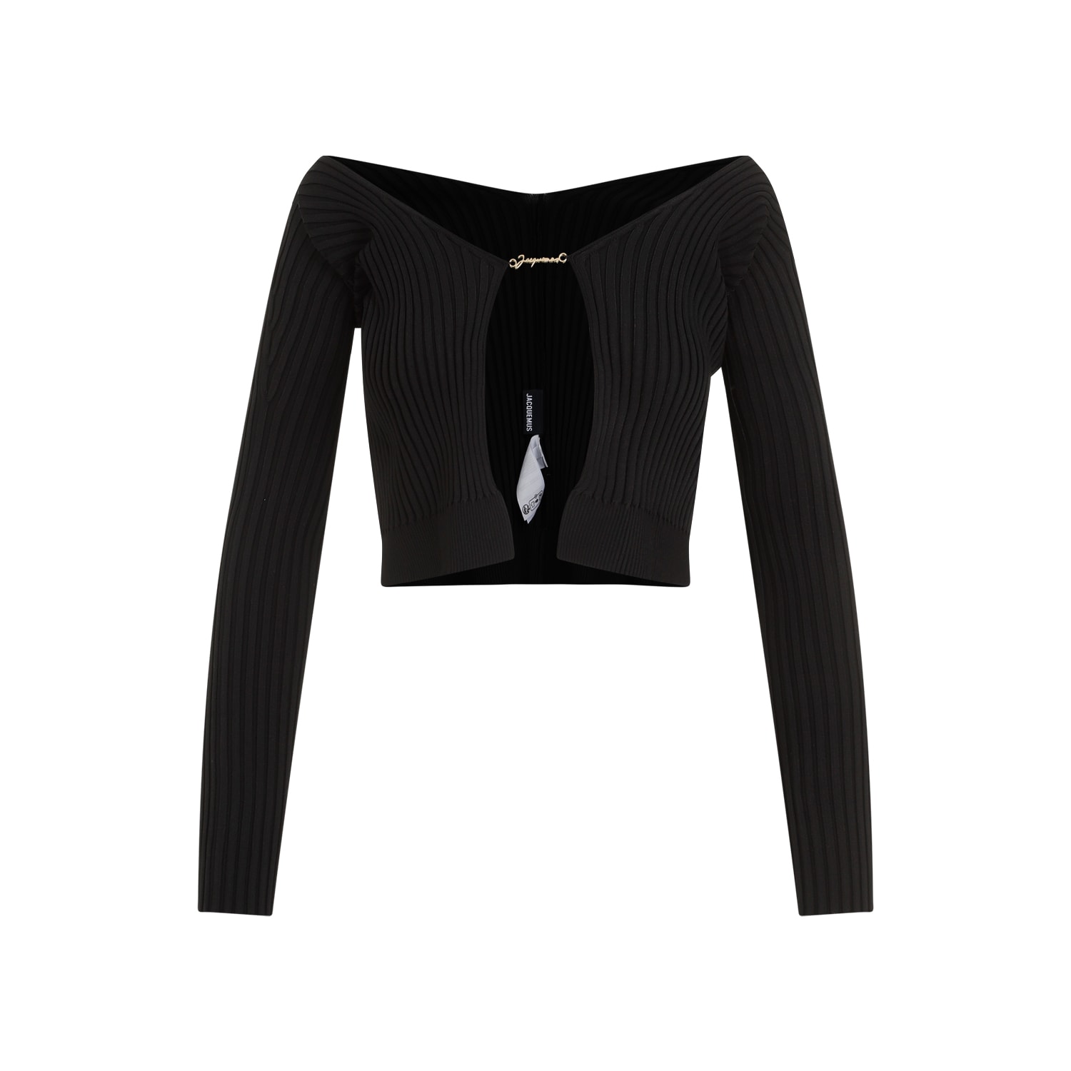 Shop Jacquemus Pralu Long Viscose Cardigan In Black