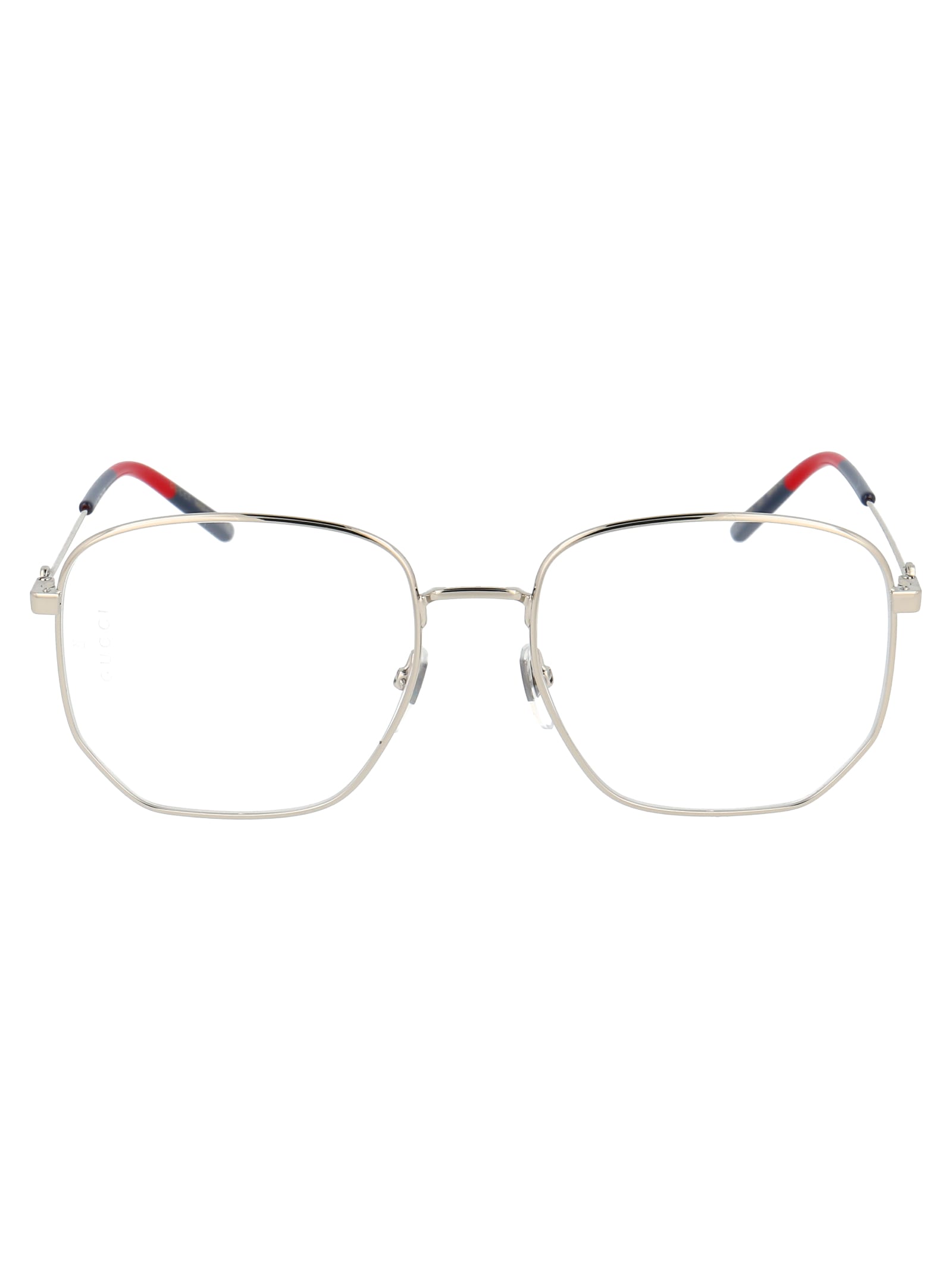 Gucci Gg0396o Glasses In 003 Gold Gold Transparent