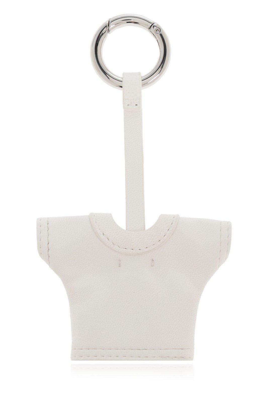 Mm6 Maison Margiela T-shirt Keychain In White