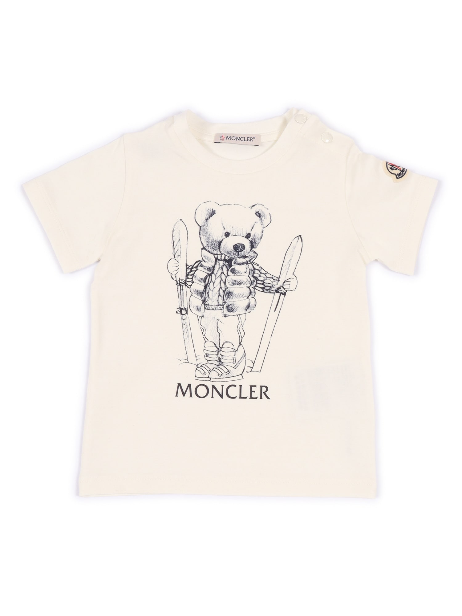 Moncler Ss T-shirt In Neutral