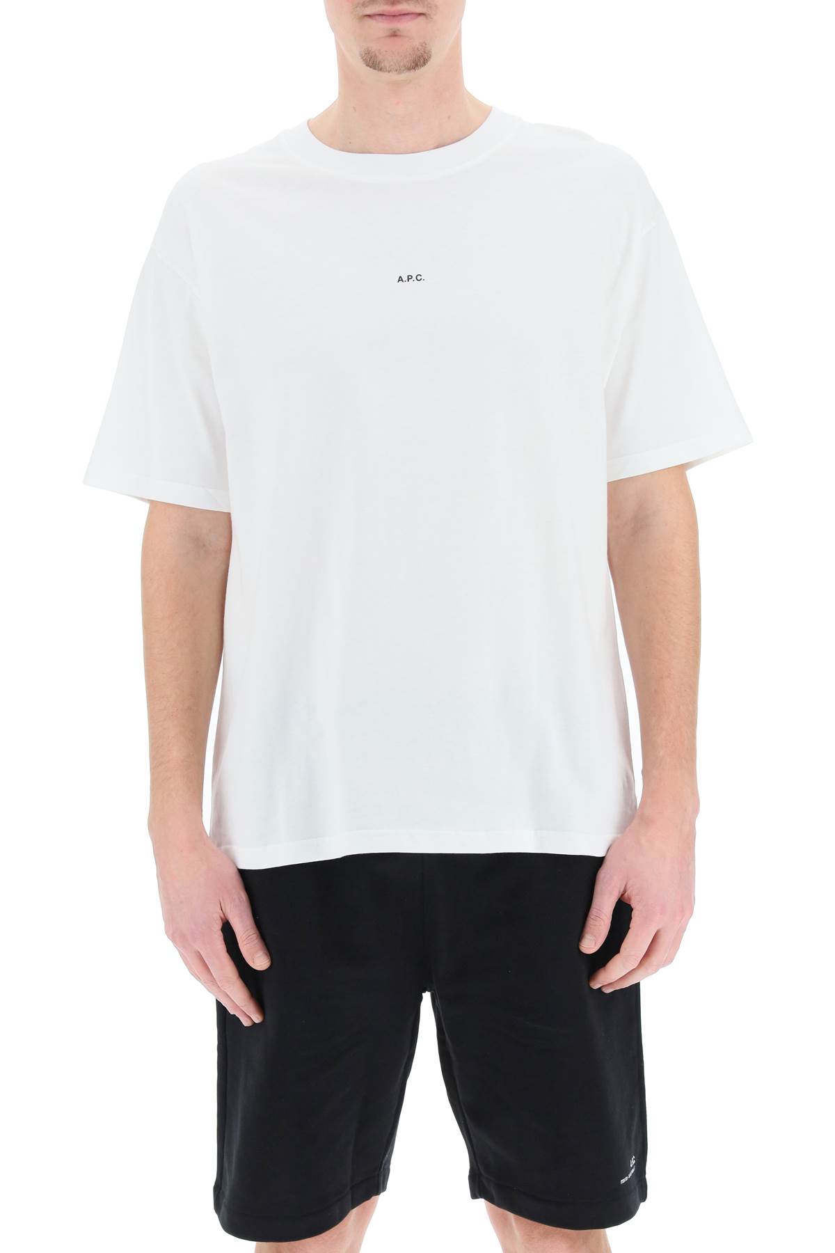 Shop Apc Kyle T-shirt With Micro Logo In White