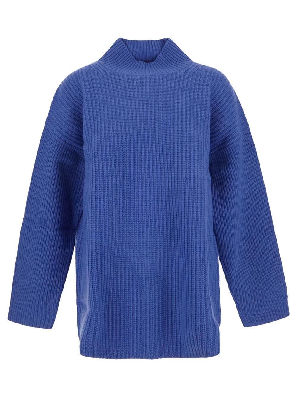 See by Chloé Knitted Night Cobalt Pullover