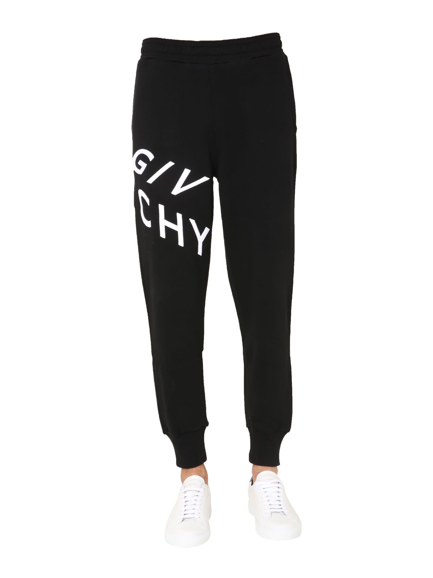 Givenchy Logo-print Cotton Track Pants In Black | ModeSens