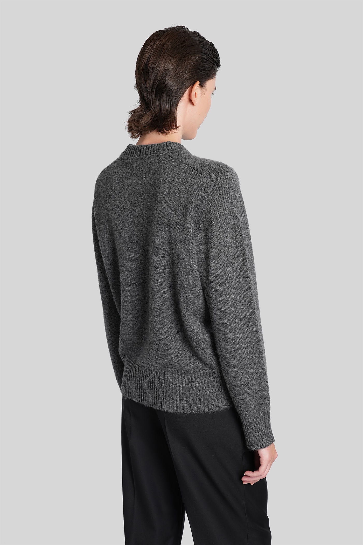 Loulou Studio Baltra Lds Knitwear In Grey Cashmere In Gray