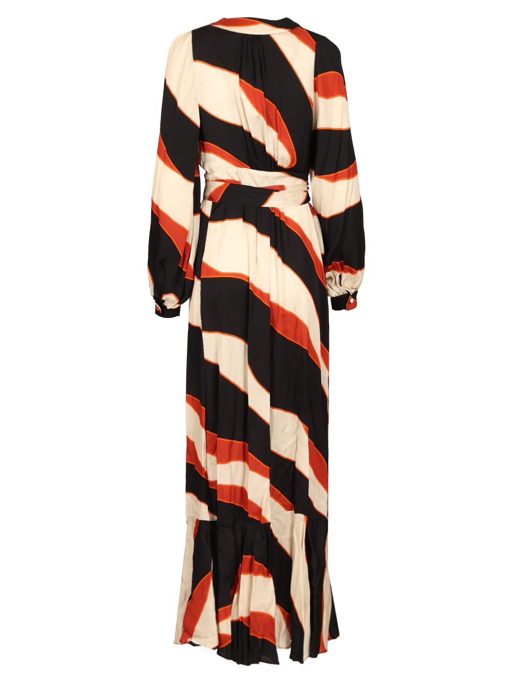 RAQUEL DINIZ AURORA LONG DRESS RASO VISCOSA STAMPATO