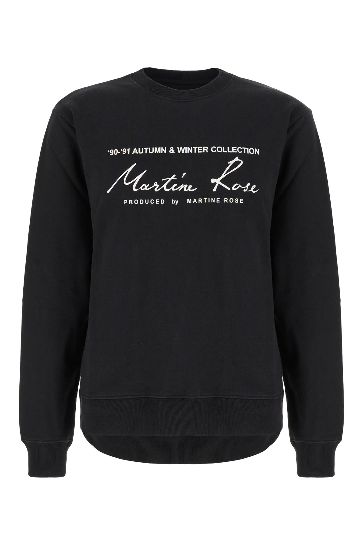 Martine Rose Black Cotton Sweatshirt