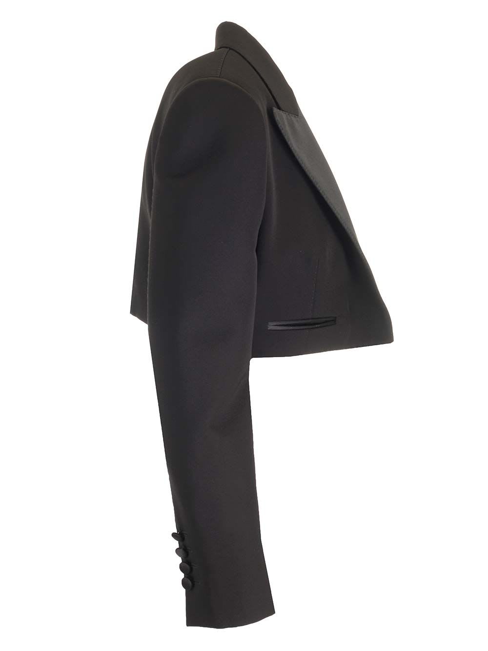 Shop Dolce & Gabbana Tuxedo Blazer In Black