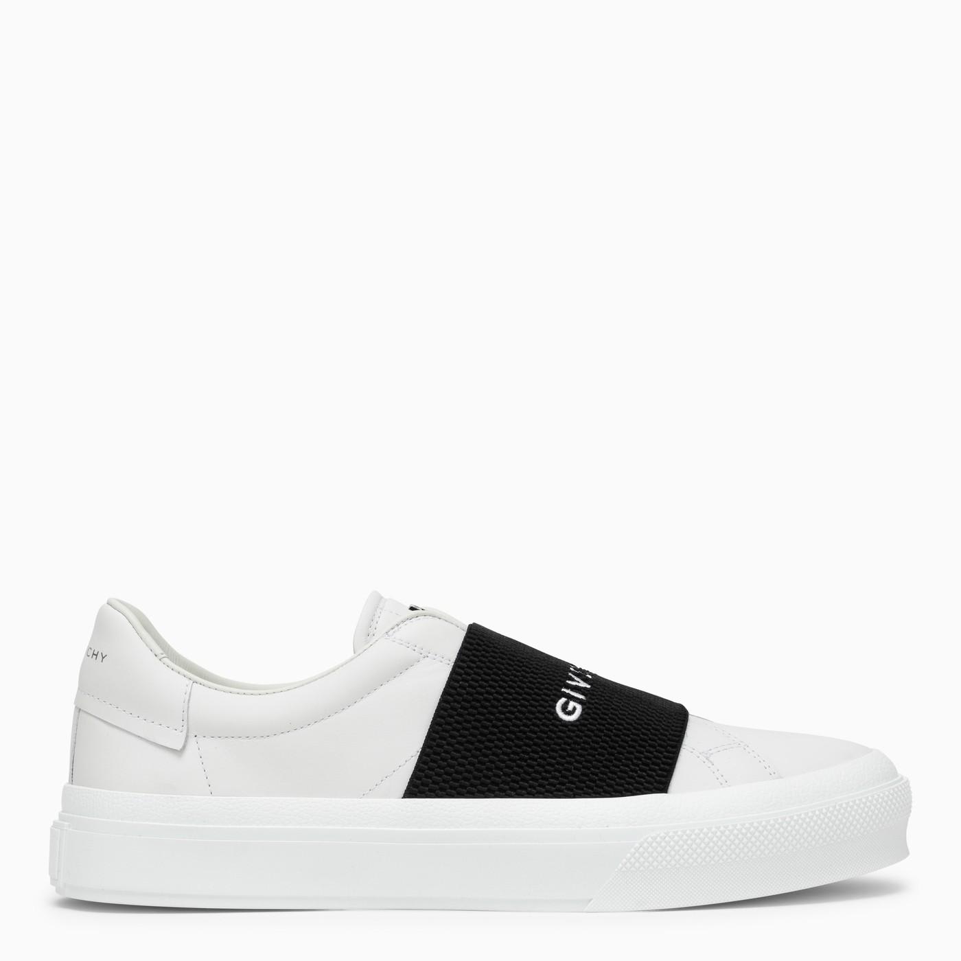 GIVENCHY WHITE SNEAKERS WITH LOGO BAND