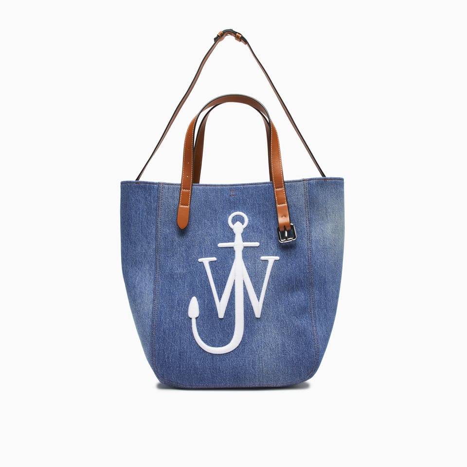 Shop Jw Anderson Belt Cabas Tote Bag In Blue