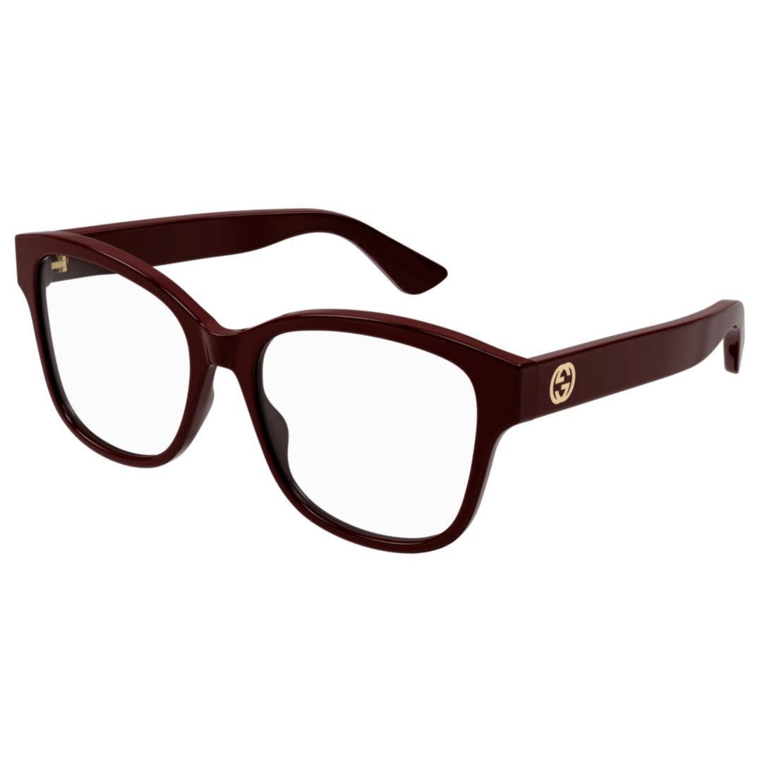 Gucci Gg1340o005 Red Red Transparent In Brown
