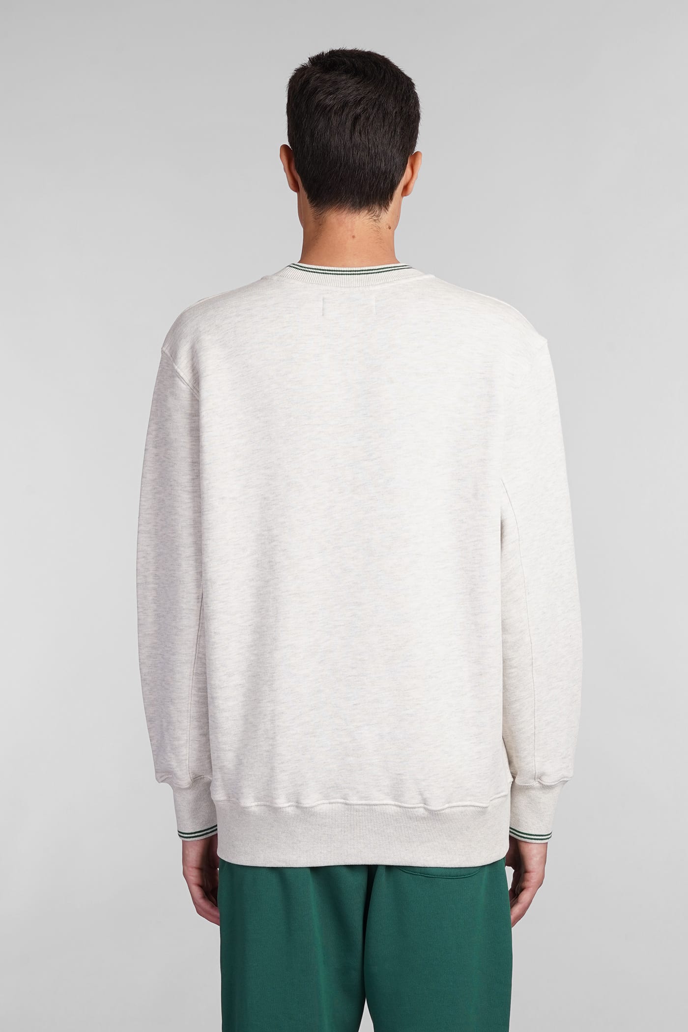 Shop Autry Sweatshirt In Grey Cotton