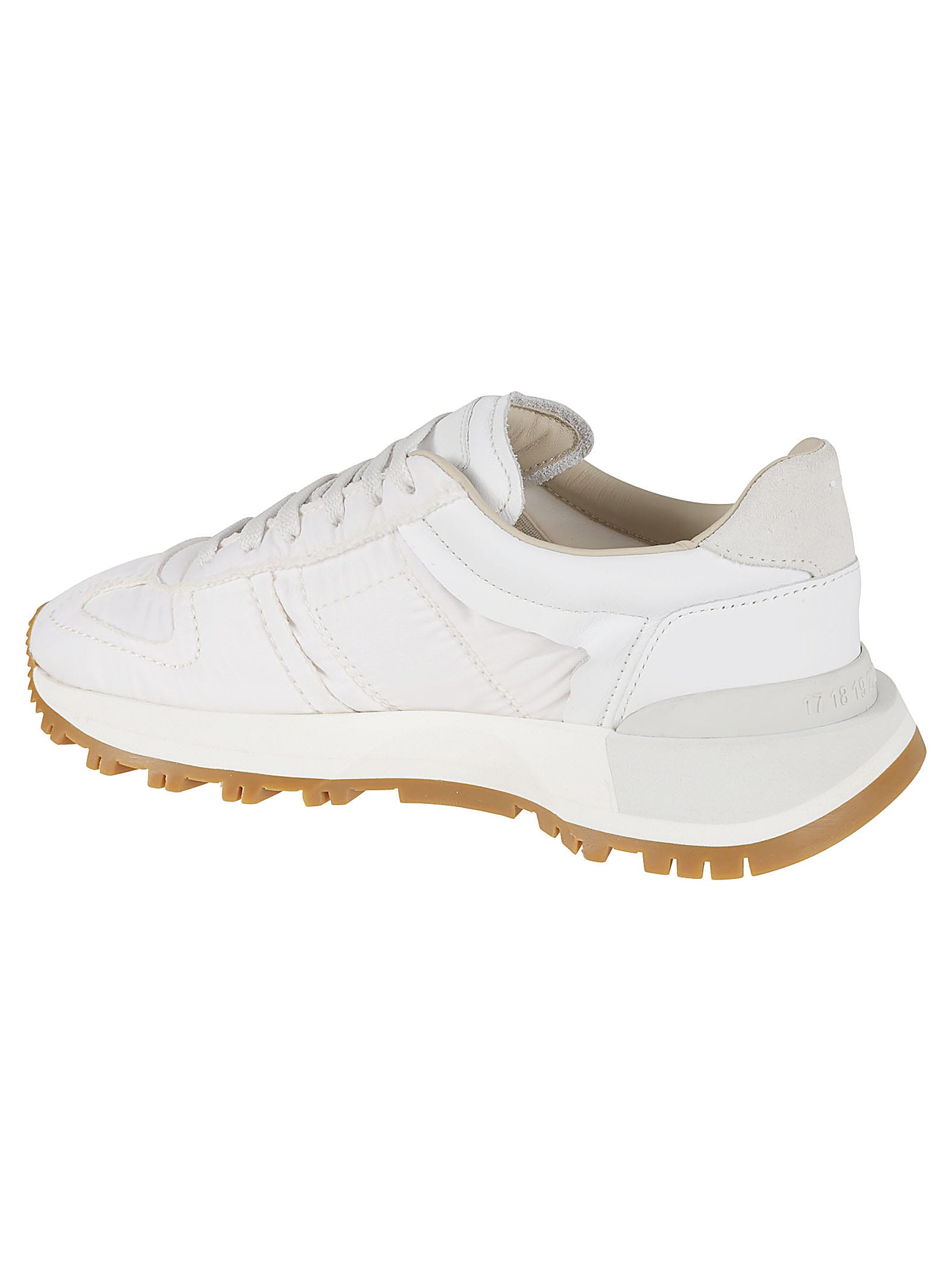 Maison Margiela Laced Low Sneakers In White