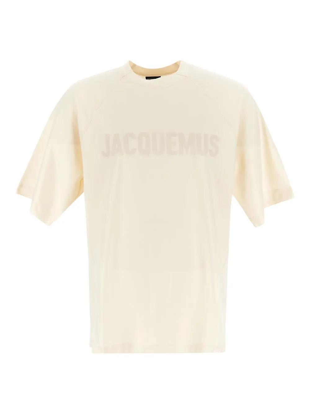 Shop Jacquemus Cotton T-shirt In Light Beige