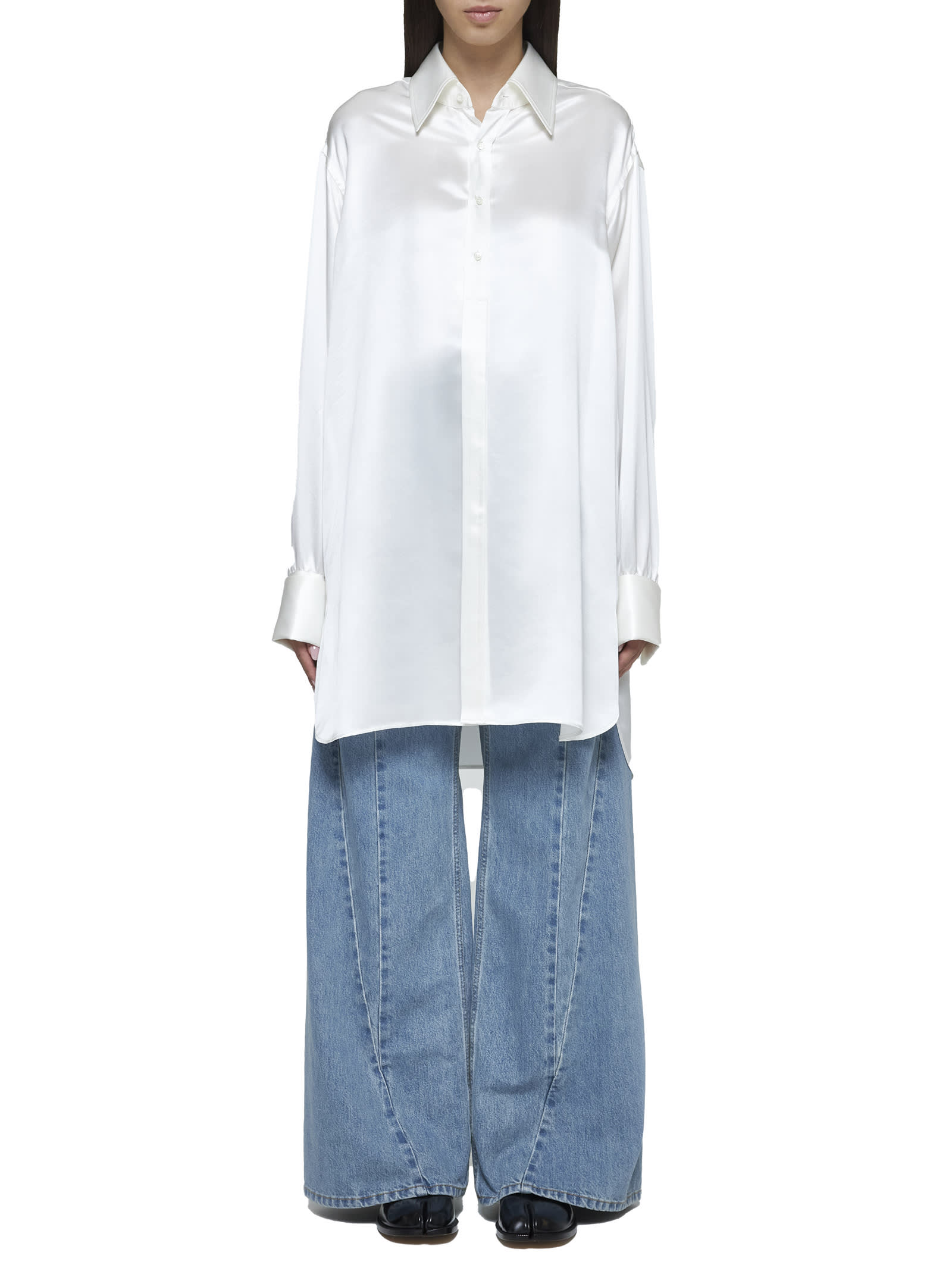 Shop Maison Margiela Shirt In White