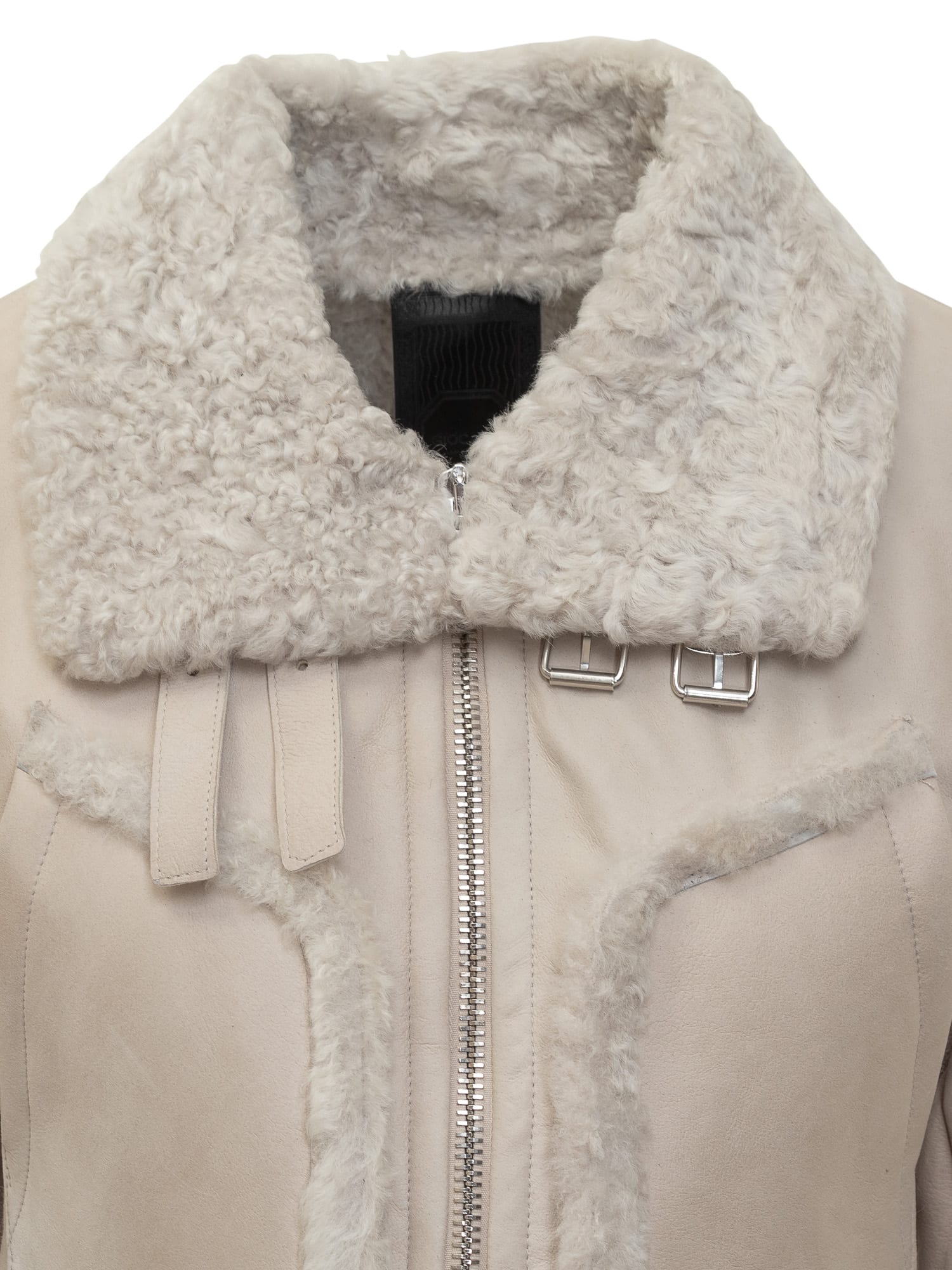 Shop Giocasta Shealing Jacket In Bianco