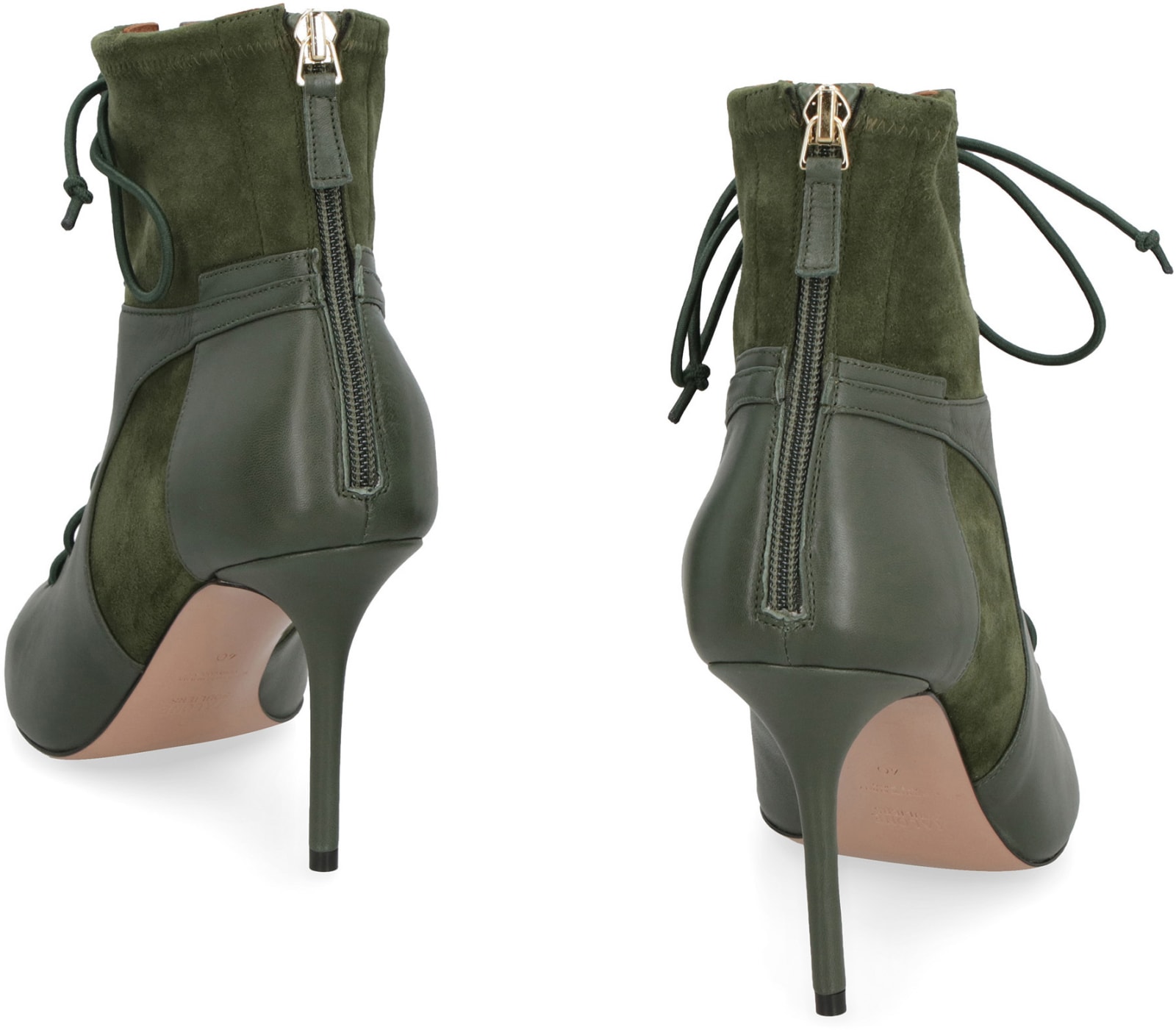 Shop Malone Souliers Montana Suede Ankle Boots In Green