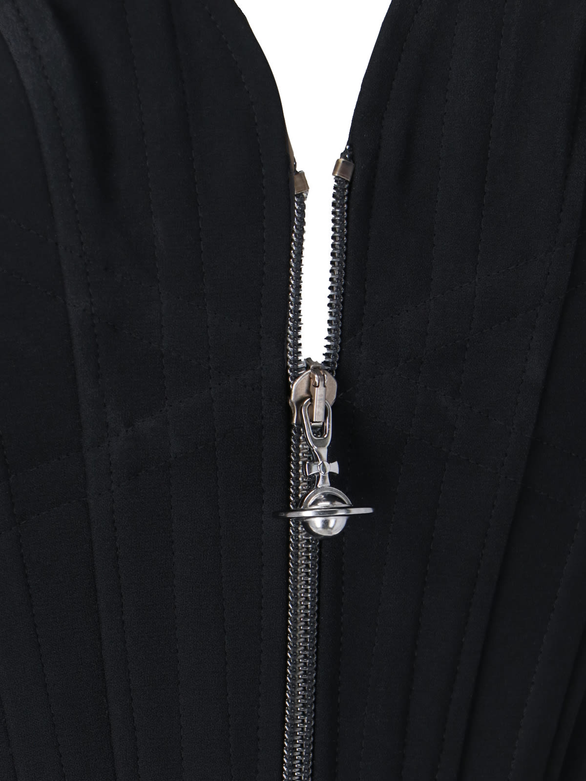 Shop Vivienne Westwood Zip Corset In Black