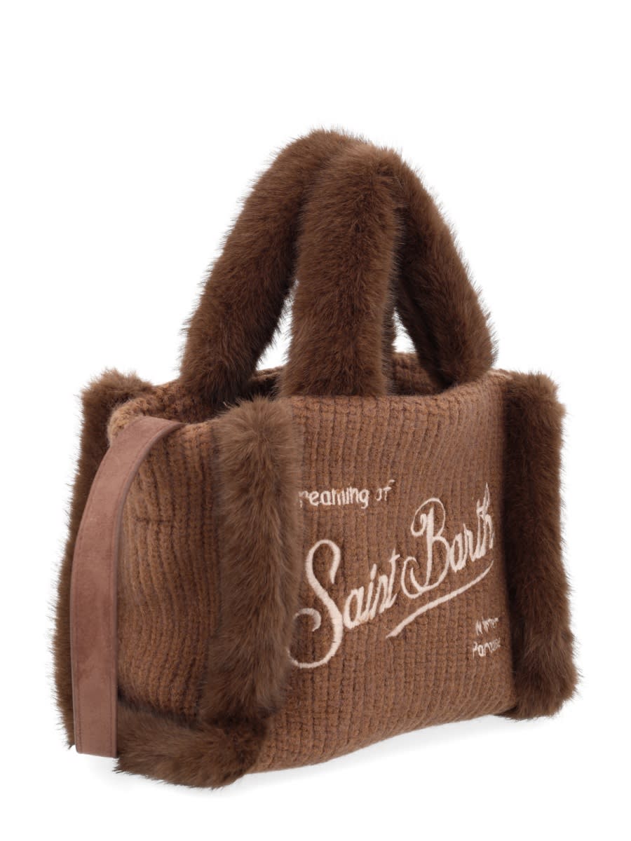 Mc2 Saint Barth Vanity Mini Tote Bag In Brown