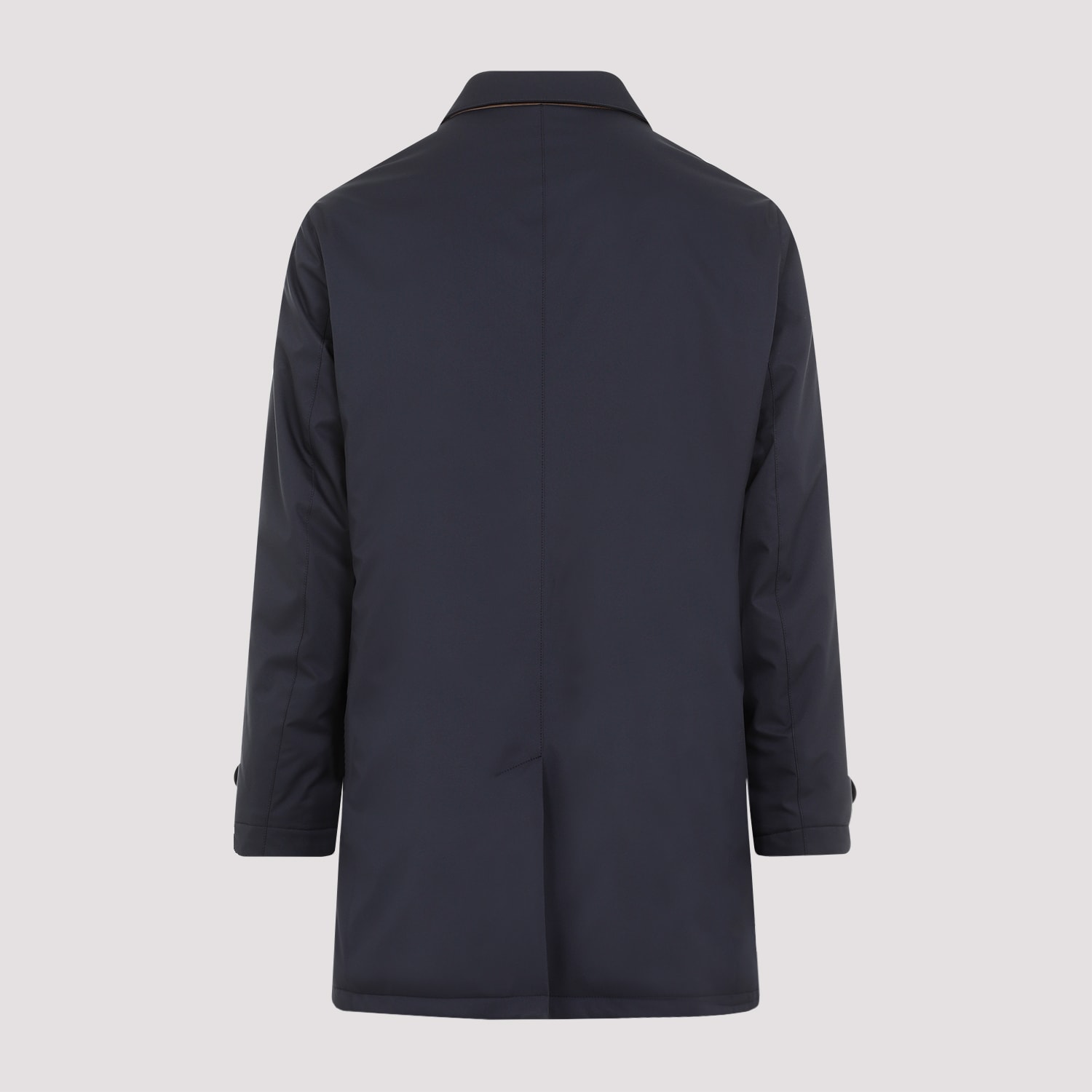 Shop Kiton Coat In Blu