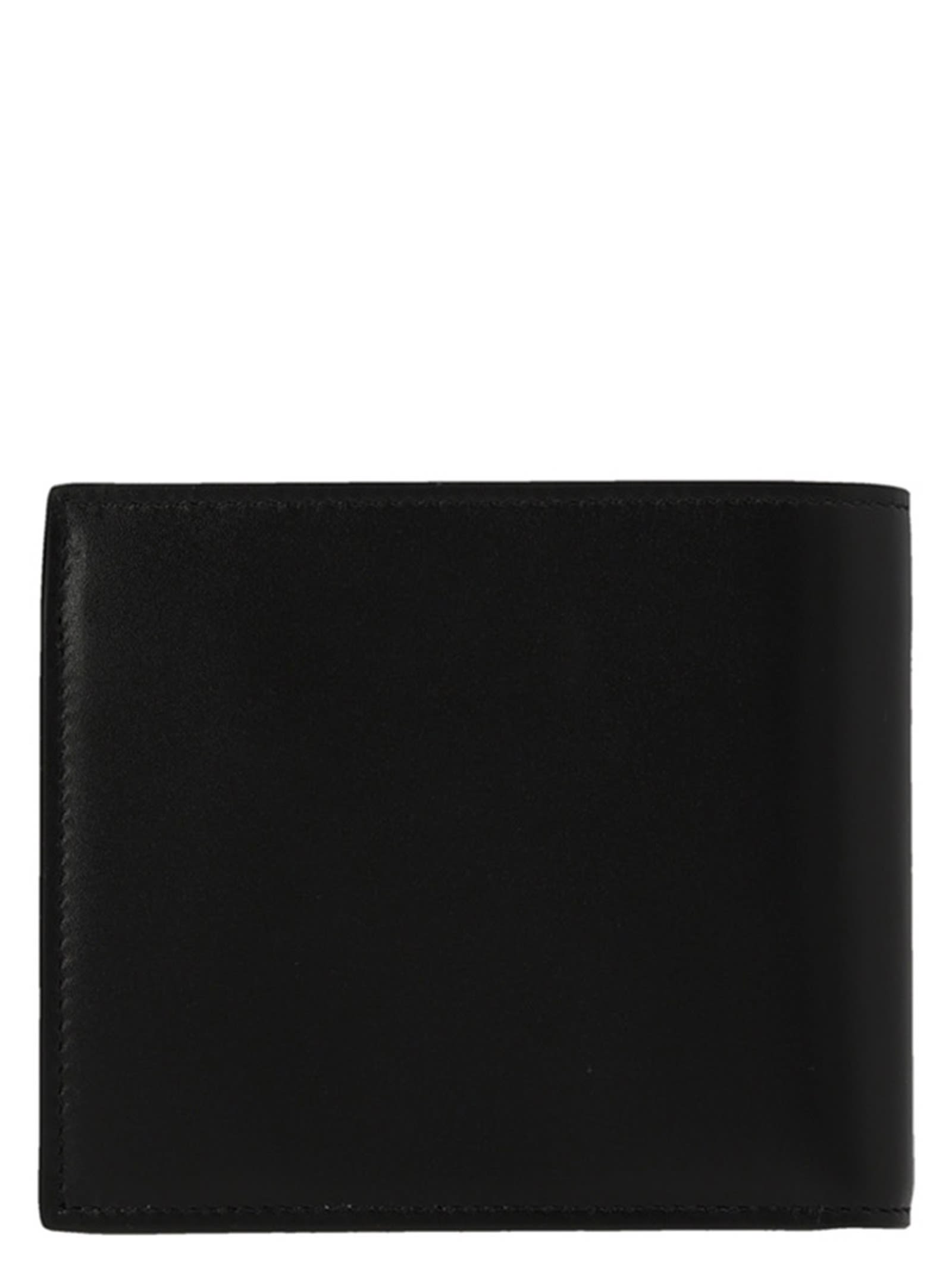 Shop Saint Laurent Logo Wallet In Black