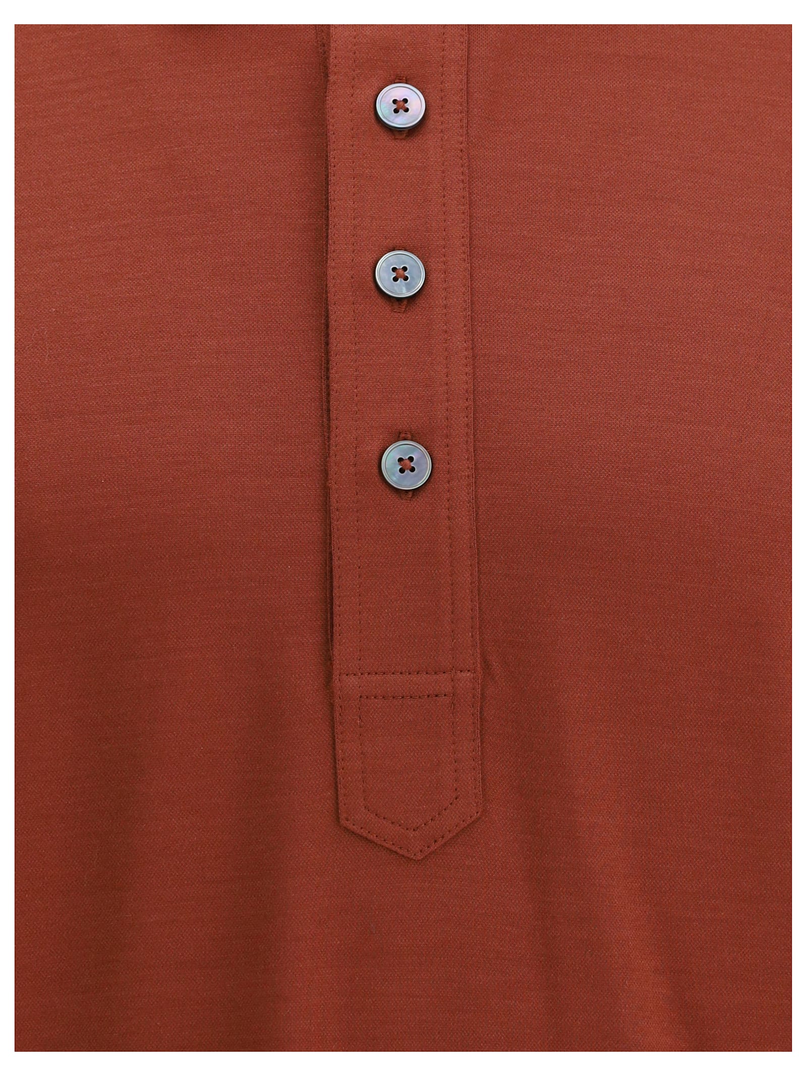 Shop Zegna Leggerissimo Polo Shirt In Brown