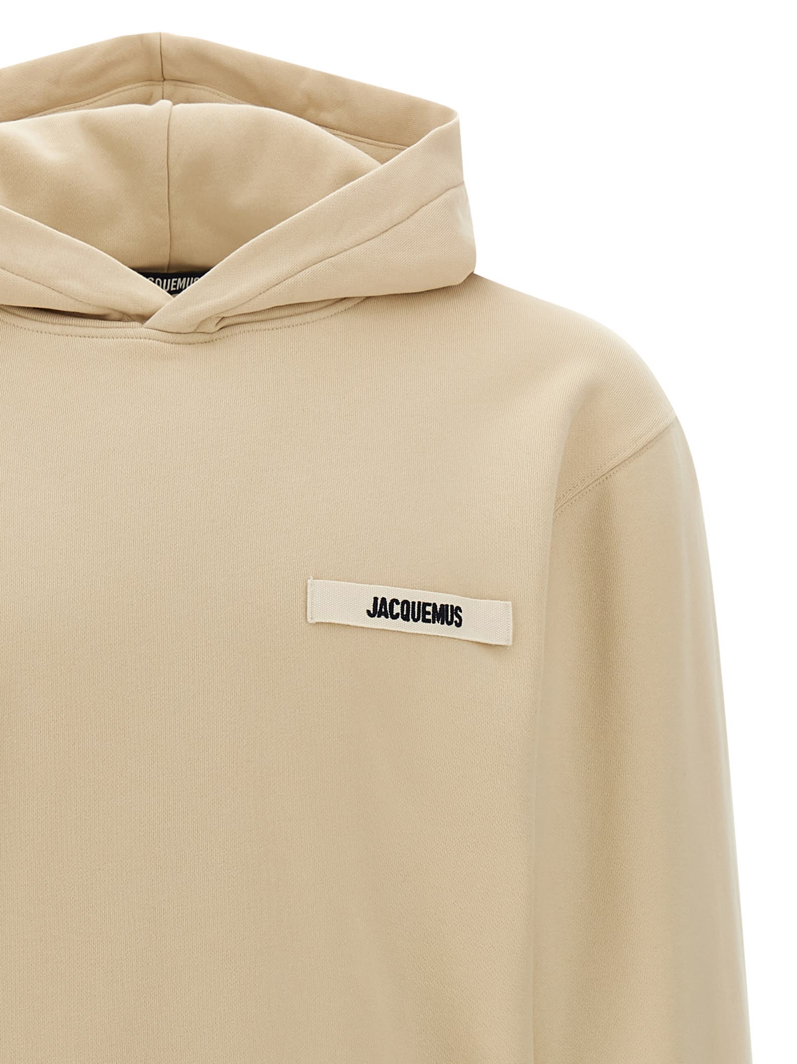 Jacquemus Le Hoodie Gros Grain In Brown