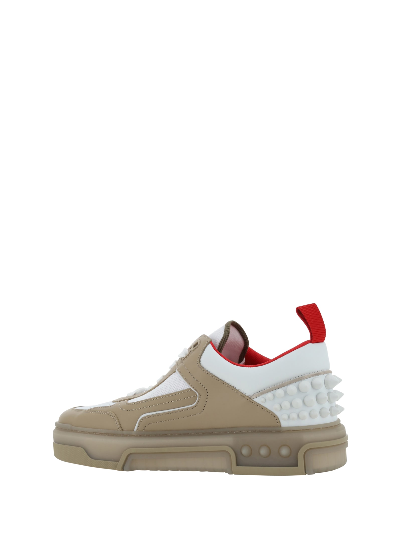 Christian Louboutin Men's Panelled Design Sneakers In Saharienne/white