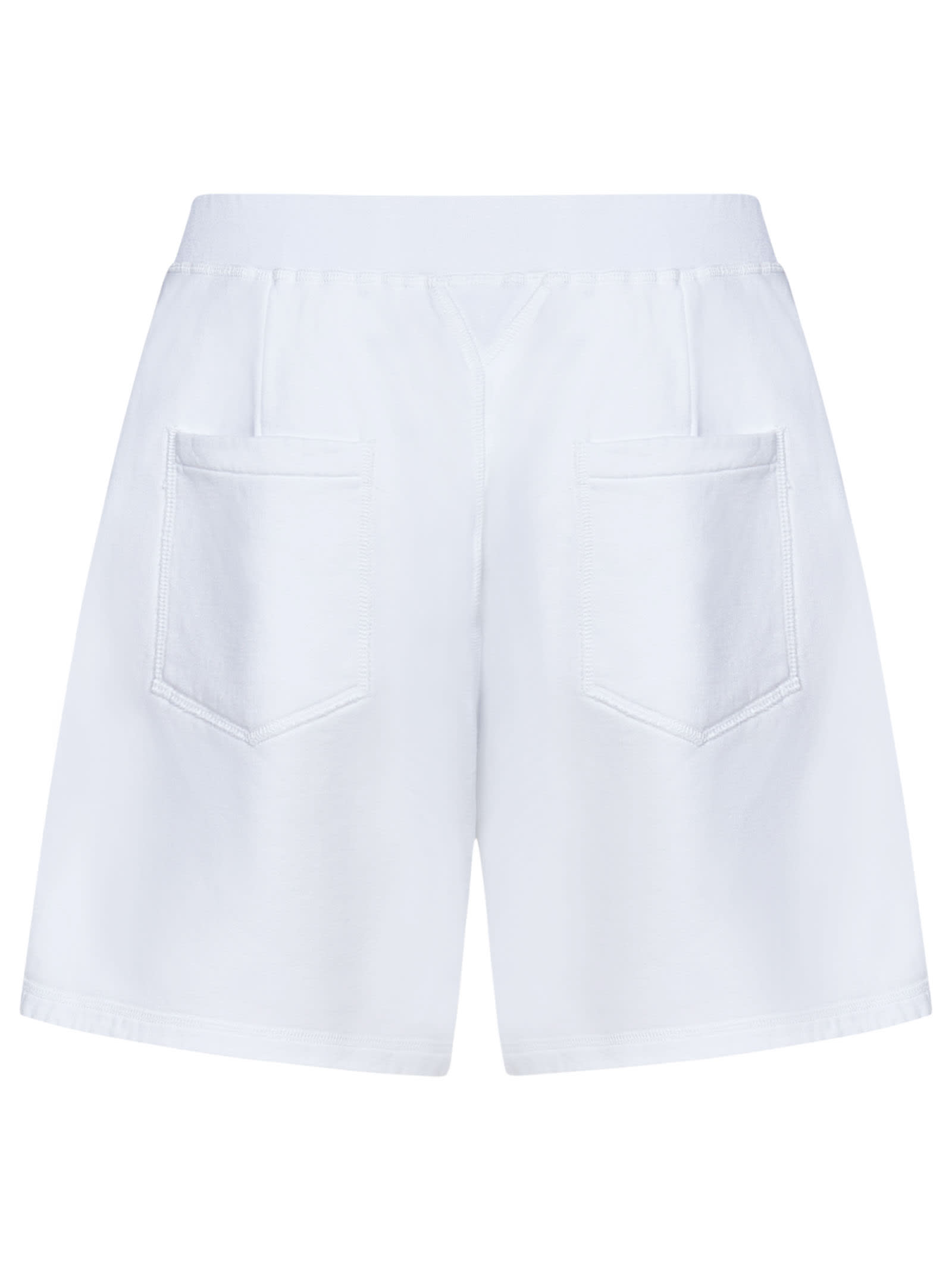 Shop Dsquared2 Be Icon Relax Shorts In White