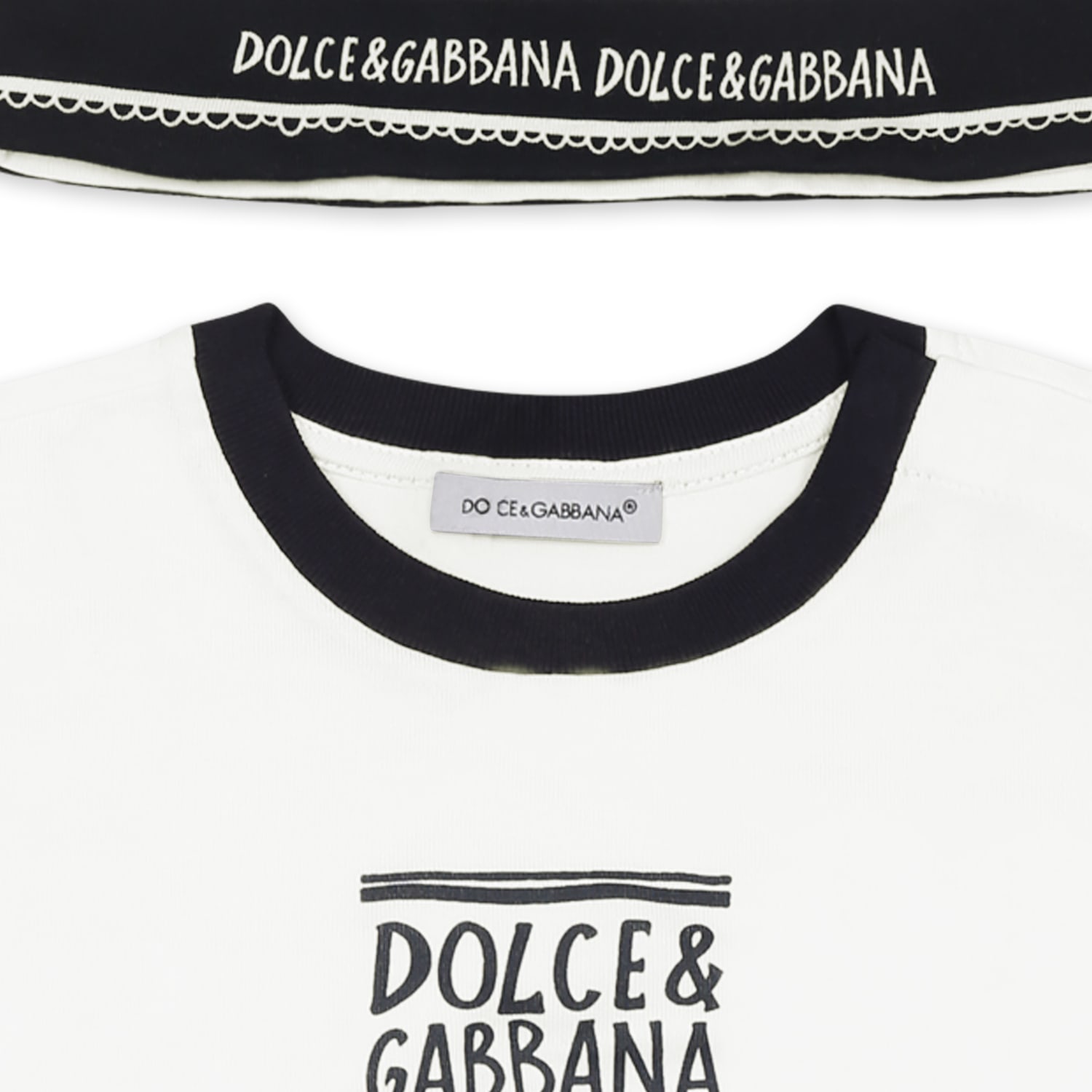 Dolce & Gabbana Multicolor Romper Set For Baby Boy With Logo In Multicolor