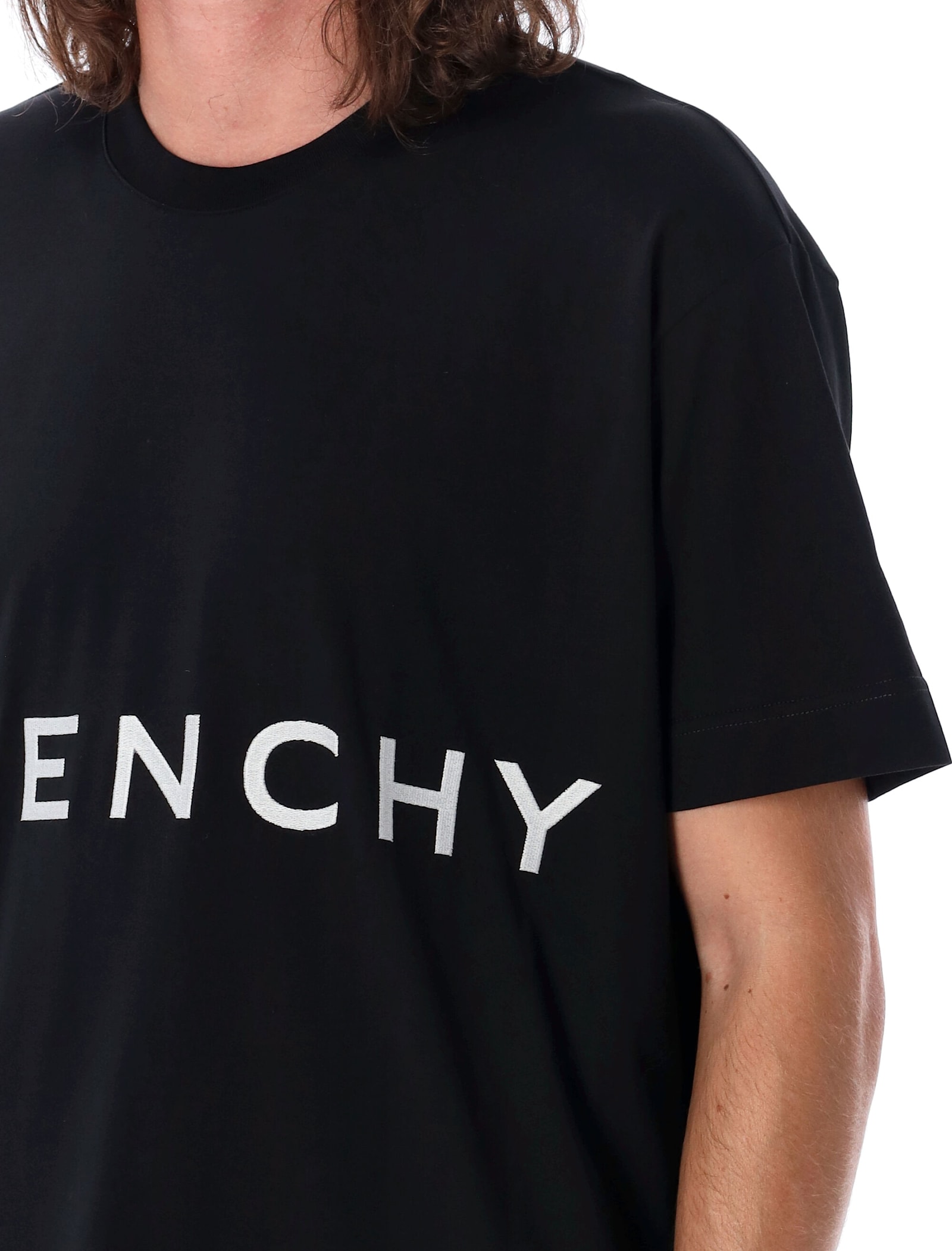 Shop Givenchy 4g Logo T-shirt In Black