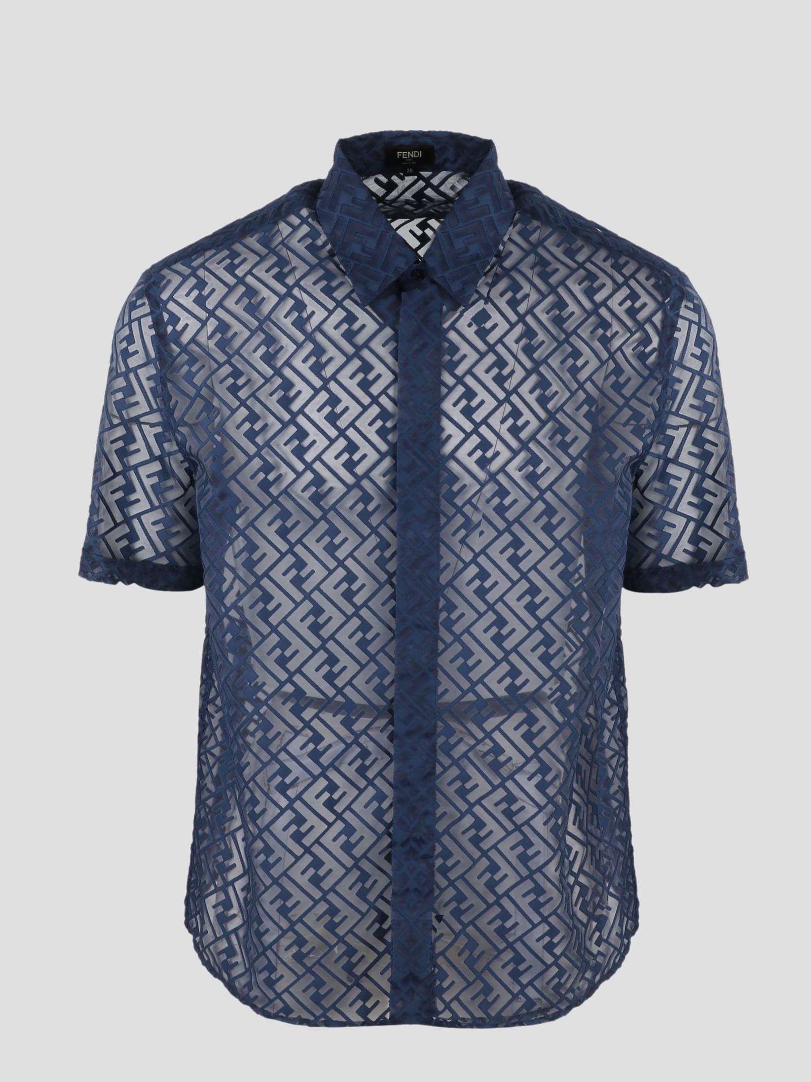 Fendi Devore` Fabric Shirt