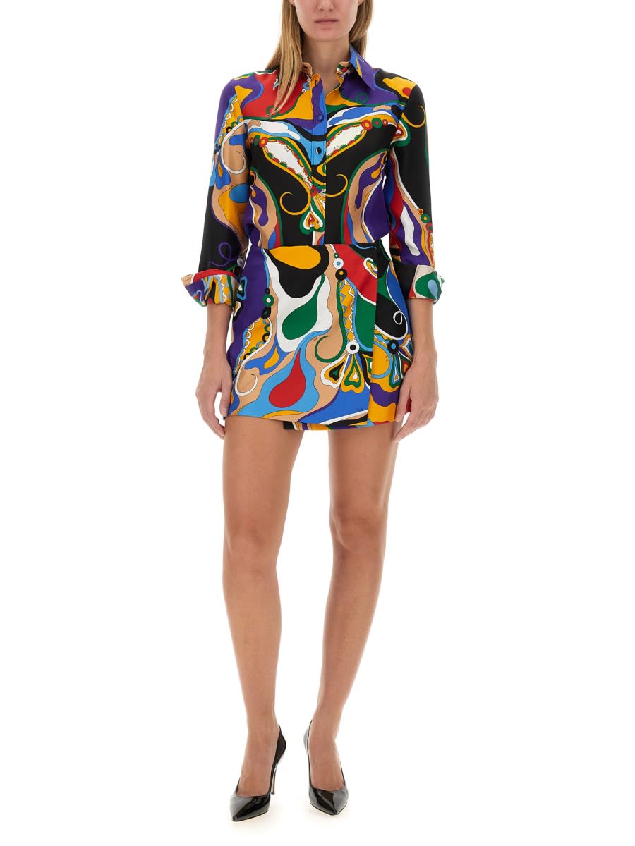 Shop Pucci Printed Shirt In Multicolour