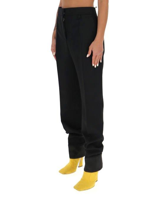 Shop Givenchy Straight Leg Trousers In Black