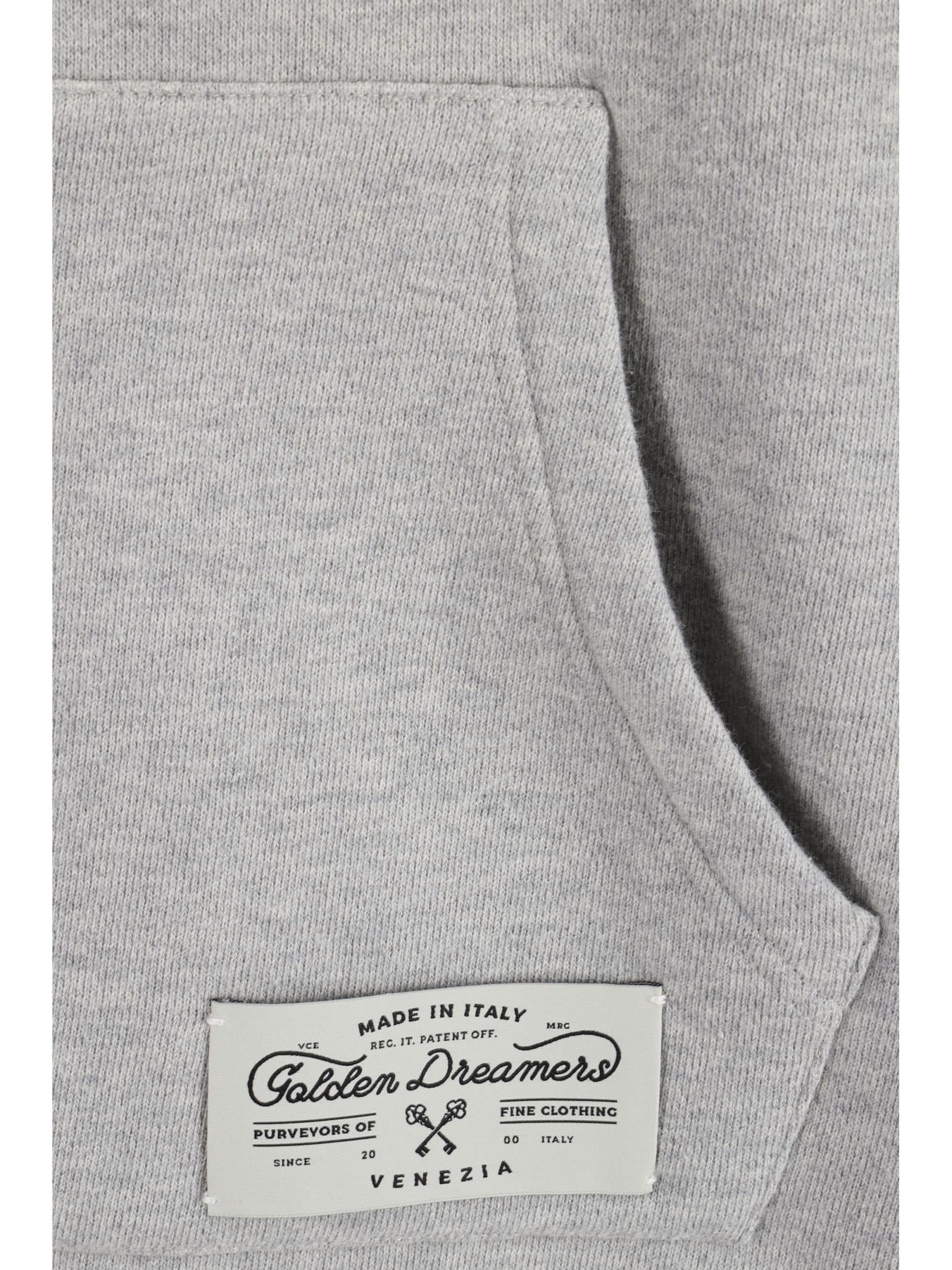 Shop Golden Goose Hoodie In Alluminium Melange Gray