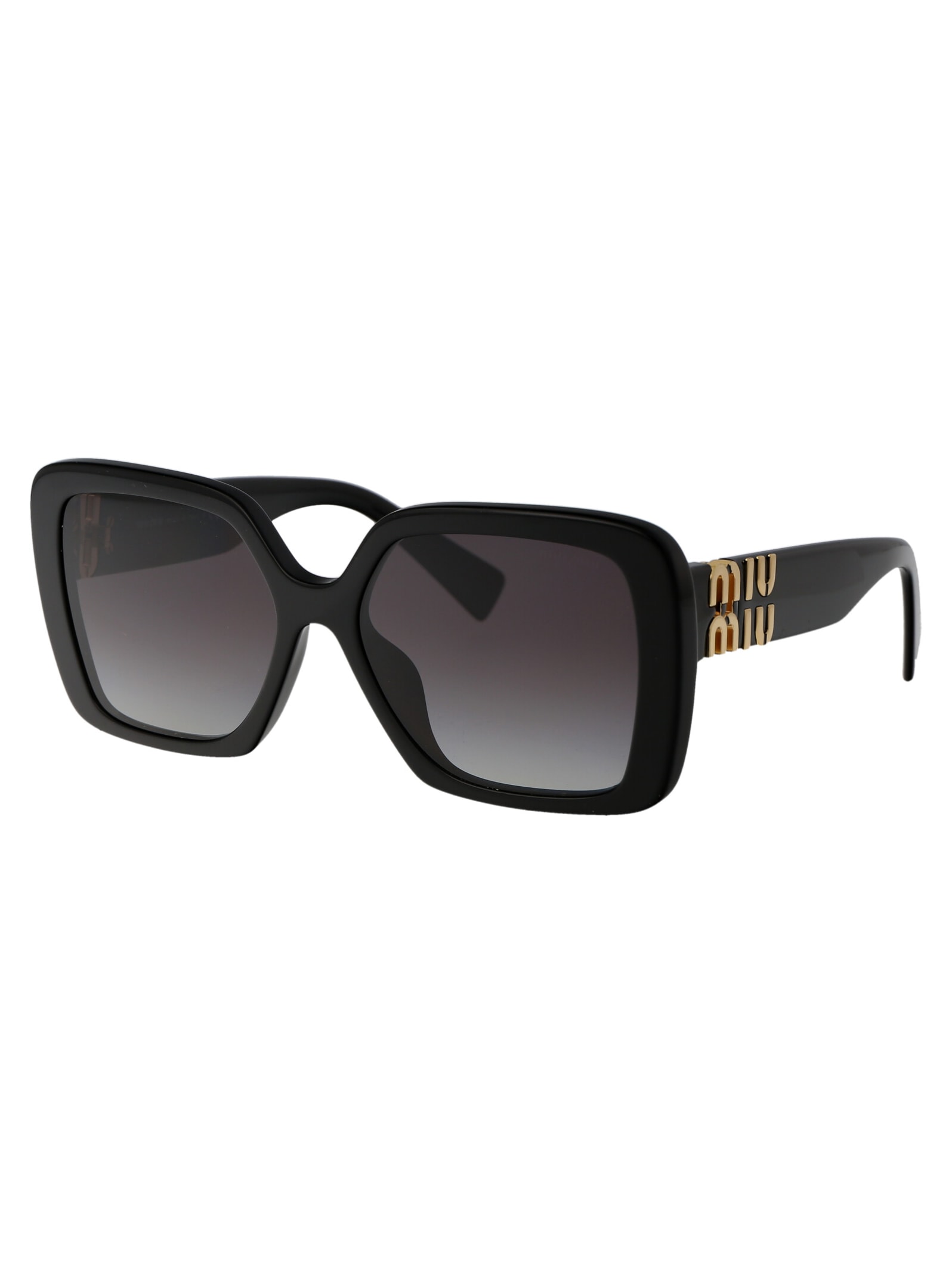 Shop Miu Miu 0mu 10ys Sunglasses In 1ab5d1 Black