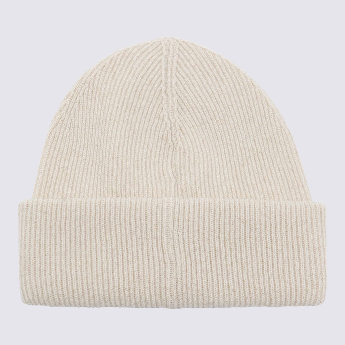 Fabiana Filippi White Wool Hat In Brown