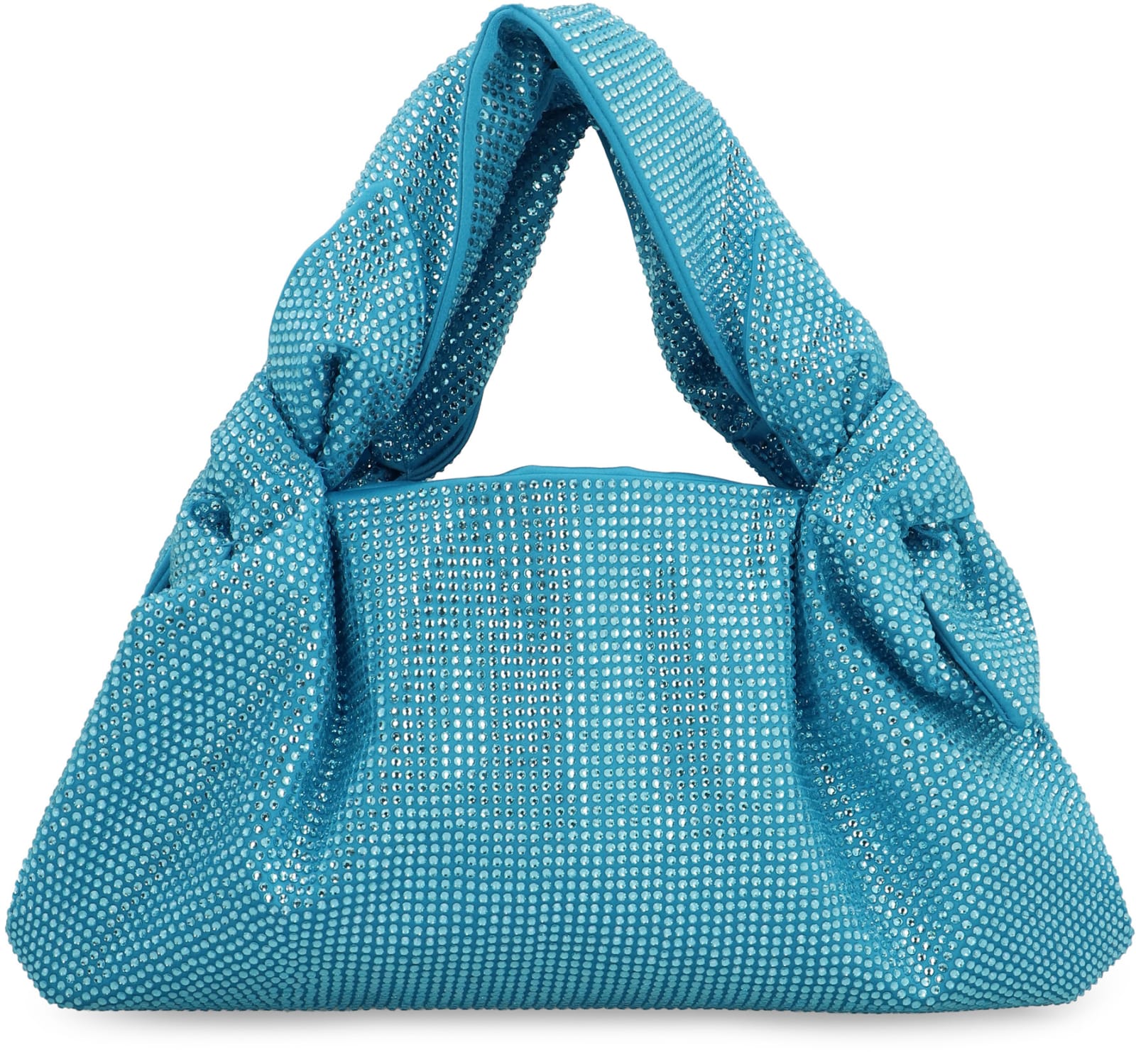 Shop Giuseppe Di Morabito Strass Shoulder Bag In Clear Blue