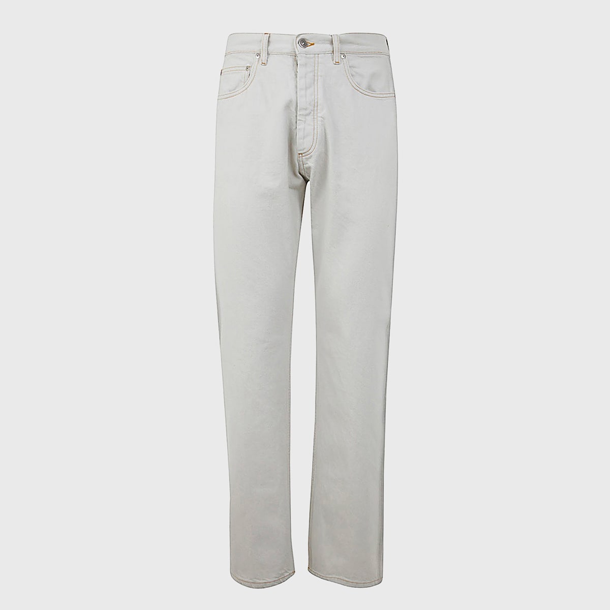 Shop Maison Margiela White Cotton Jeans