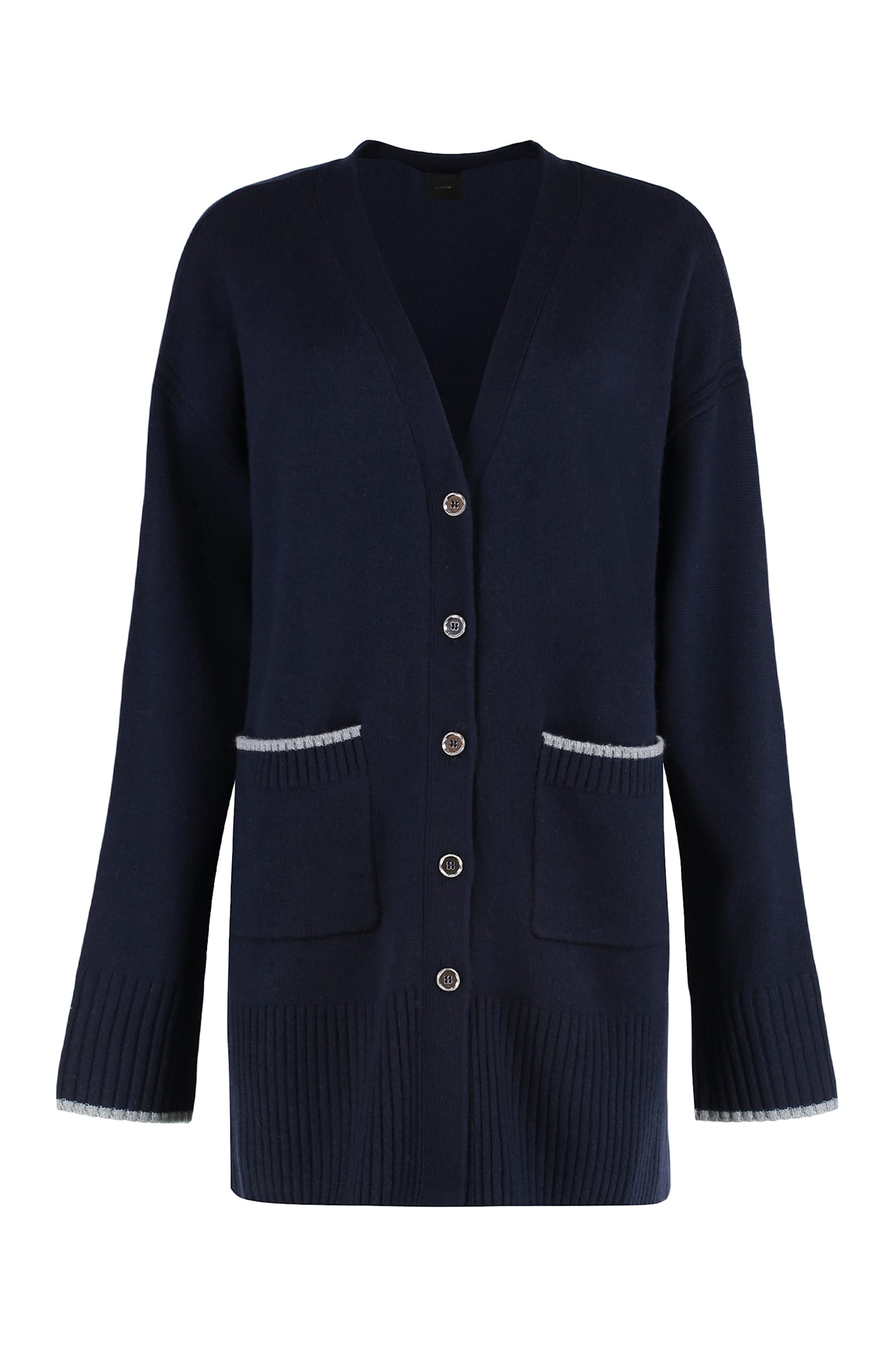 Pinko Tasmania Wool And Cashmere Cardigan In Black