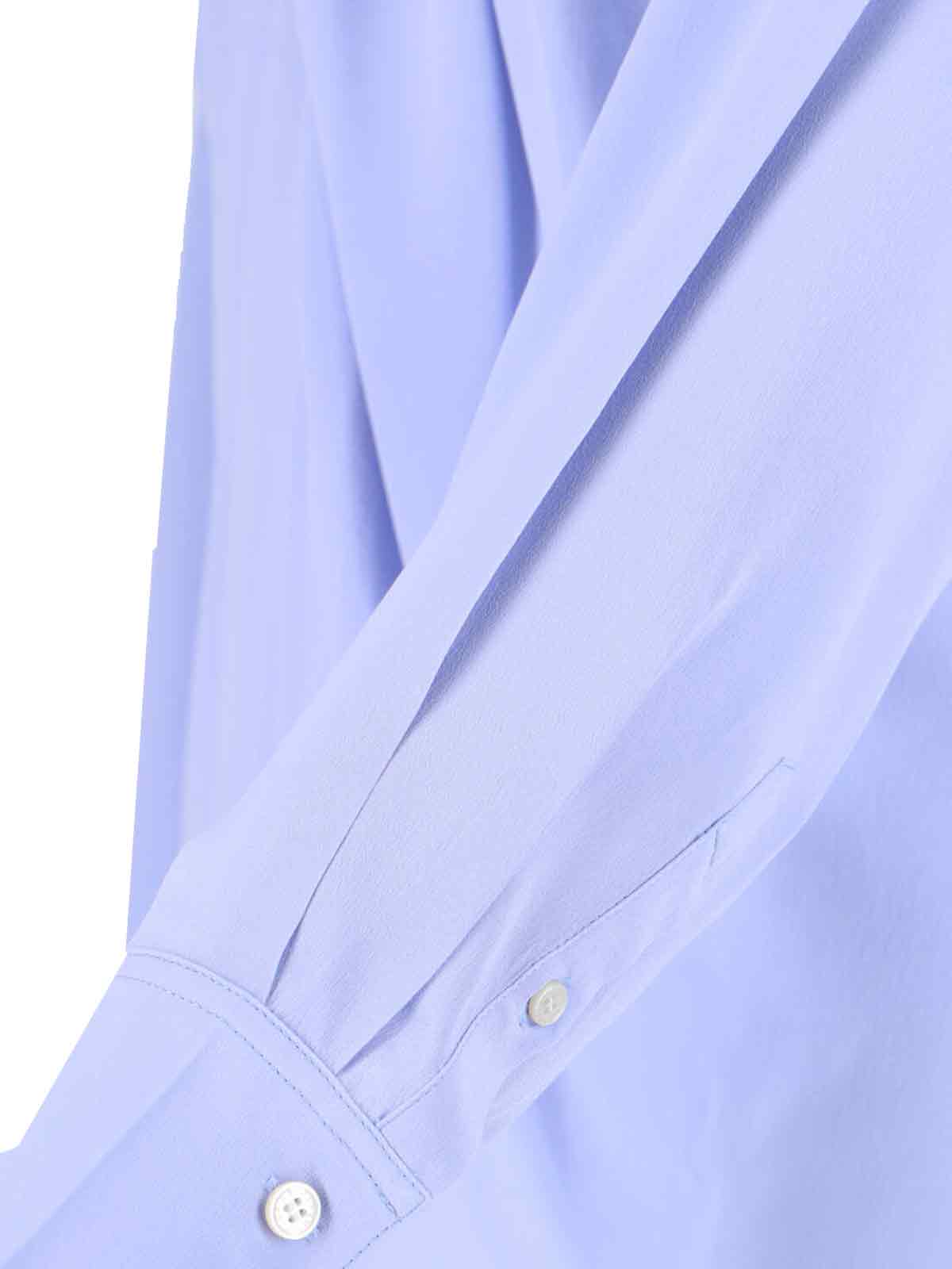 Victoria Beckham Draped Front High Neck Long Sleeves Top