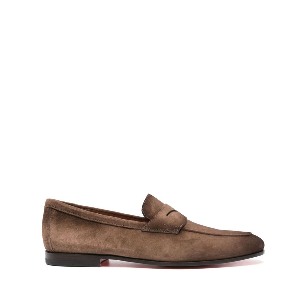 Shop Santoni Shoe In Brown