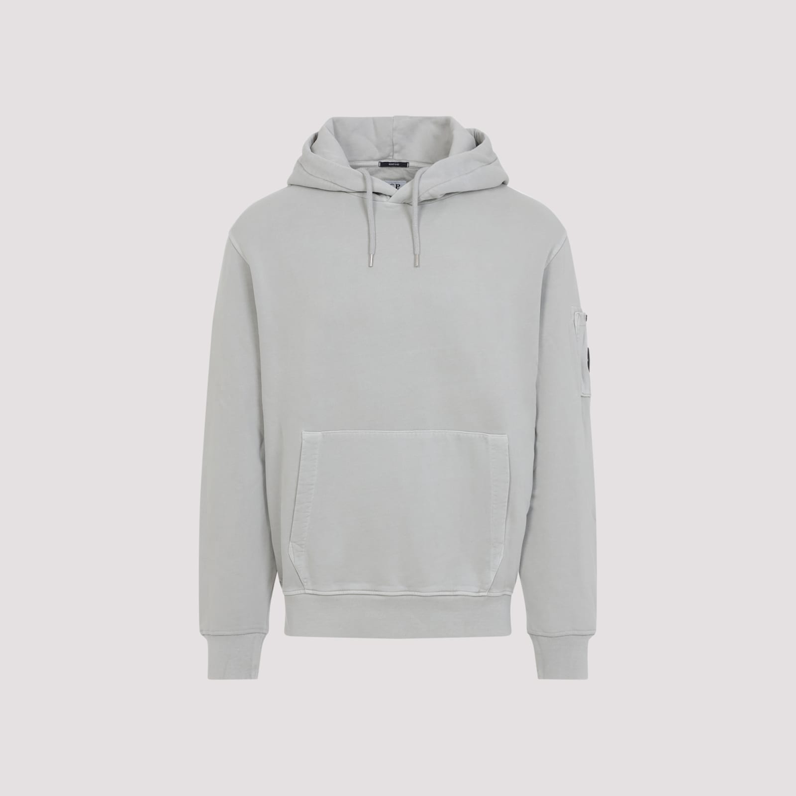 C.p. Company C.p.company Hoodie With Lens Detail In Gray