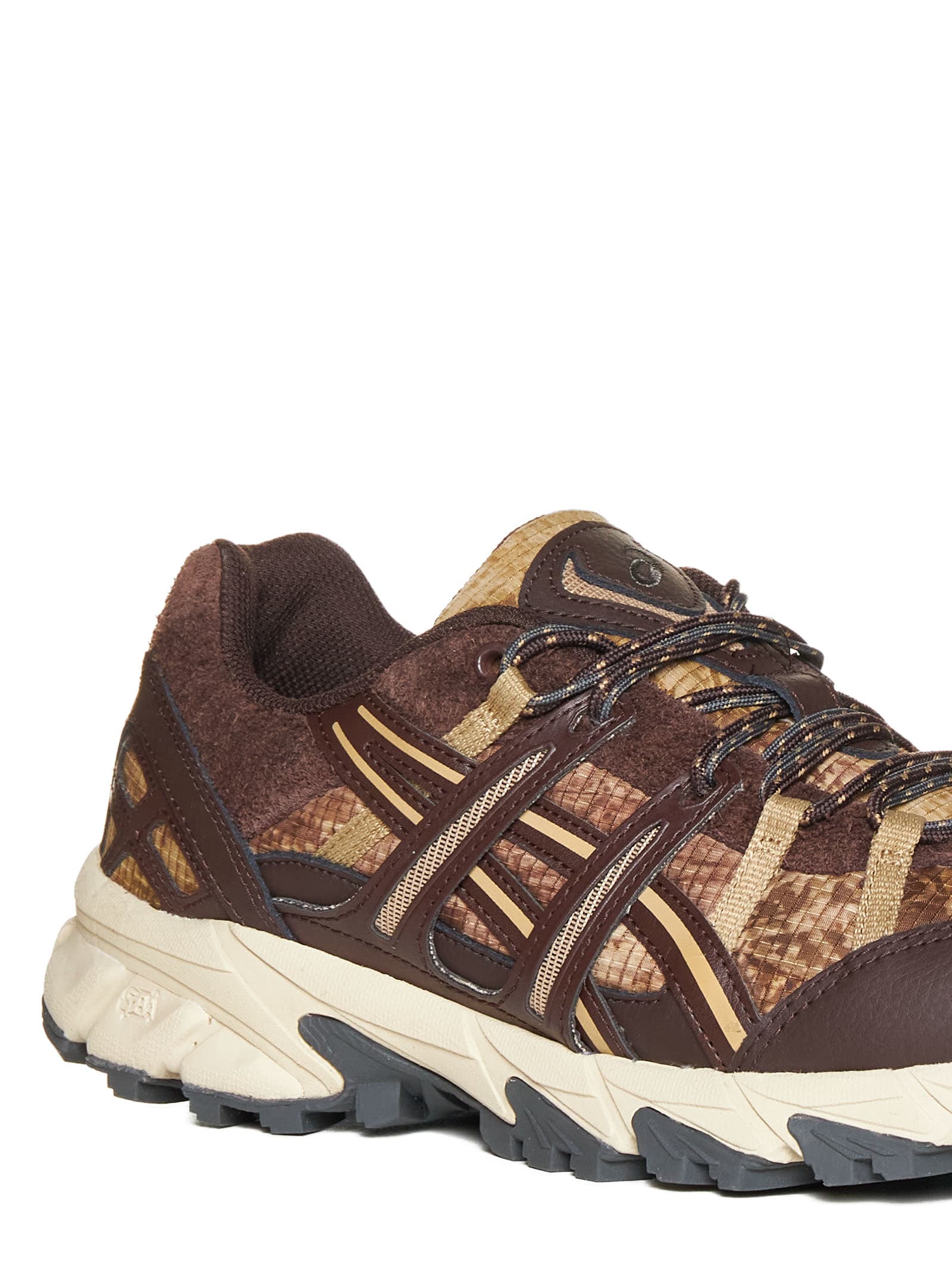 Shop Asics Sneakers In Coffee/desert Camp