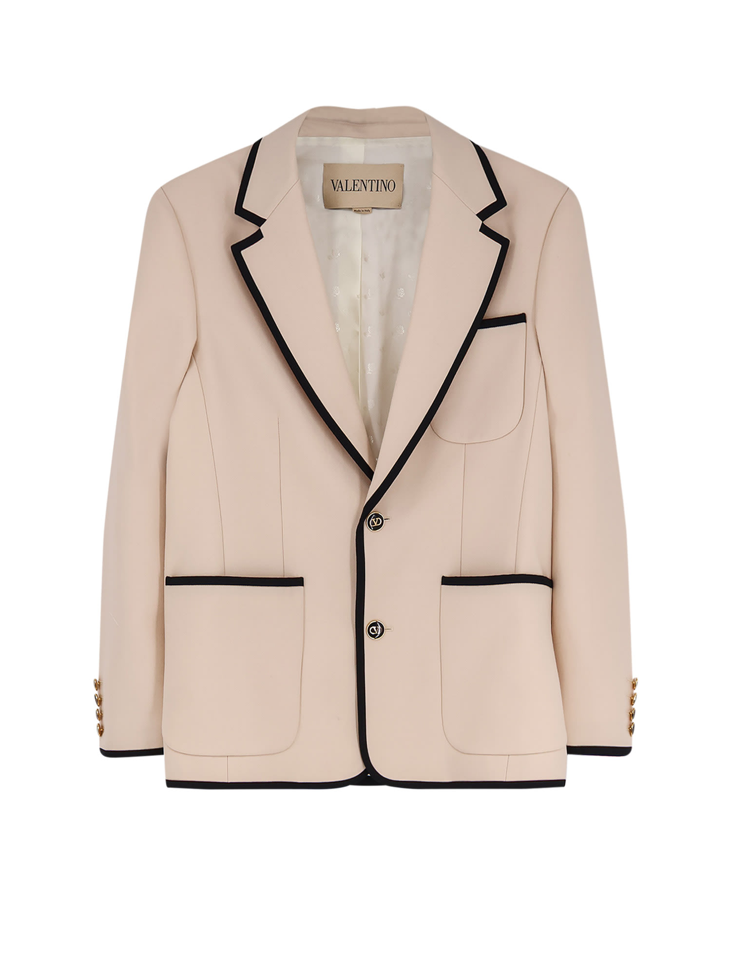 Valentino Single-breasted Virgin Wool Blazer