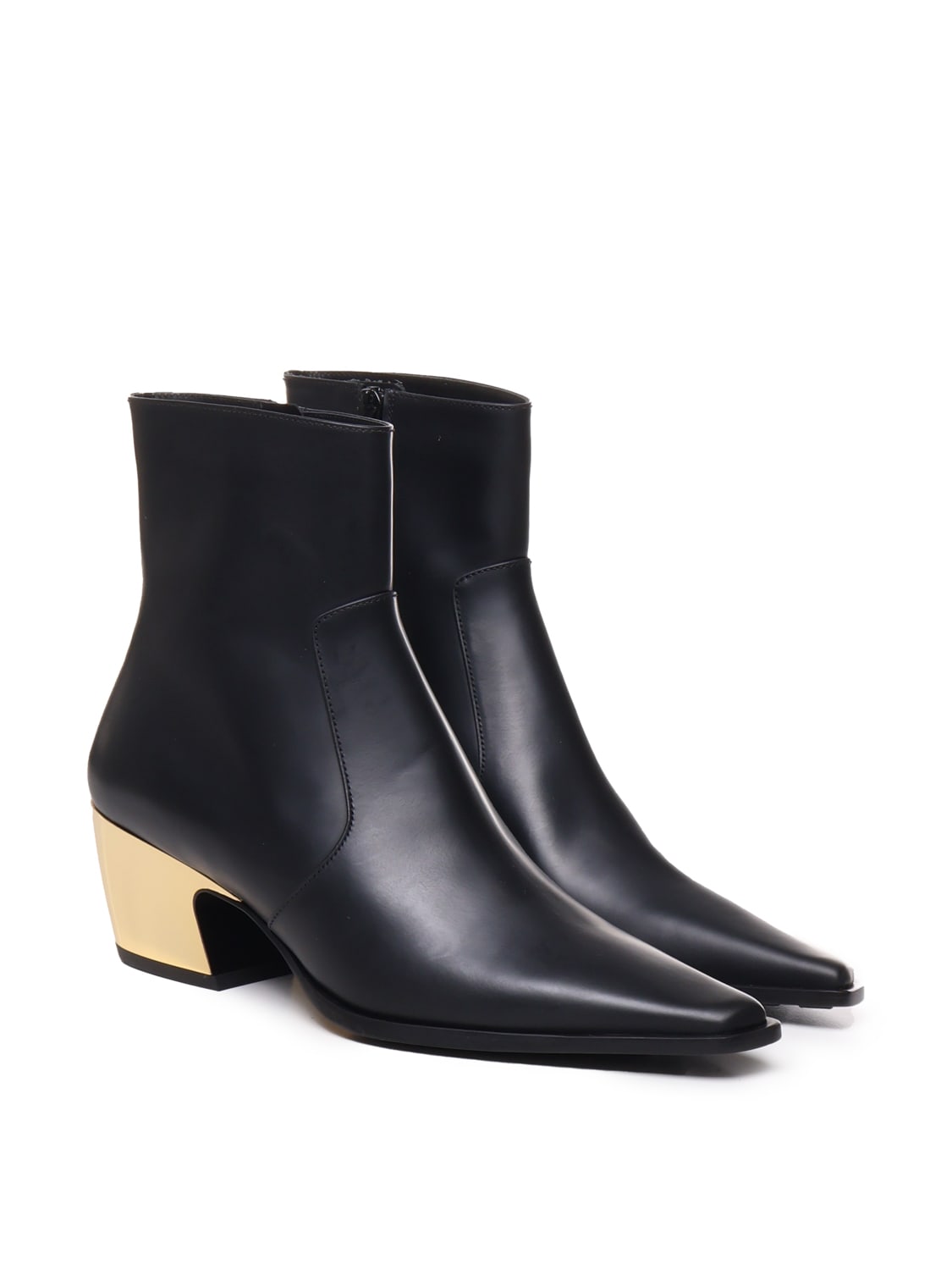 Shop Bottega Veneta Texan Boot In Black