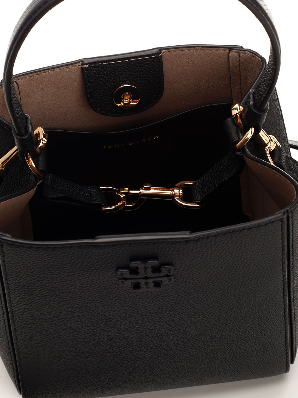 Shop Tory Burch Small Mcgraw Shoulder Bag In Black