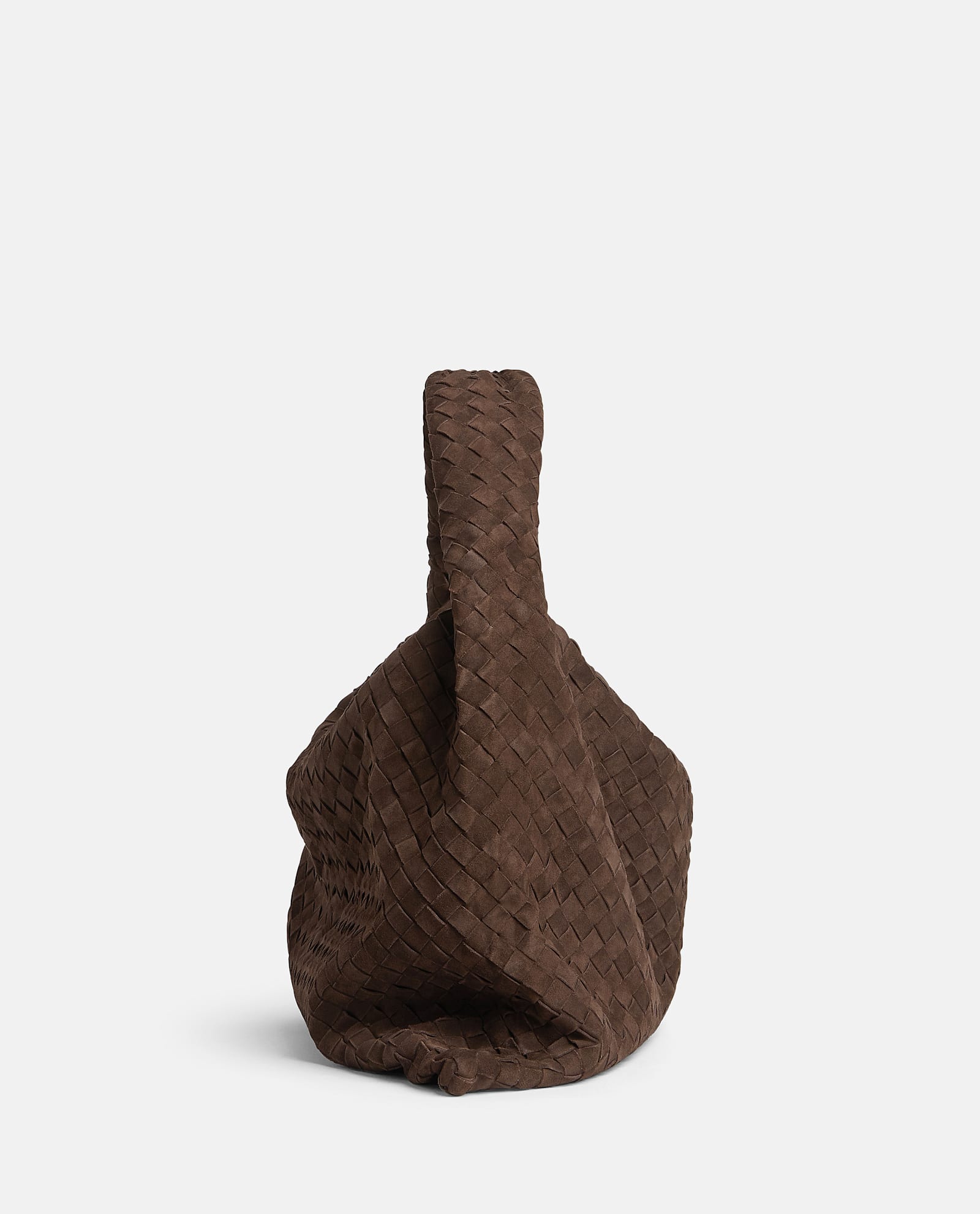 Bottega Veneta Large Suede Hop Bag In Brown
